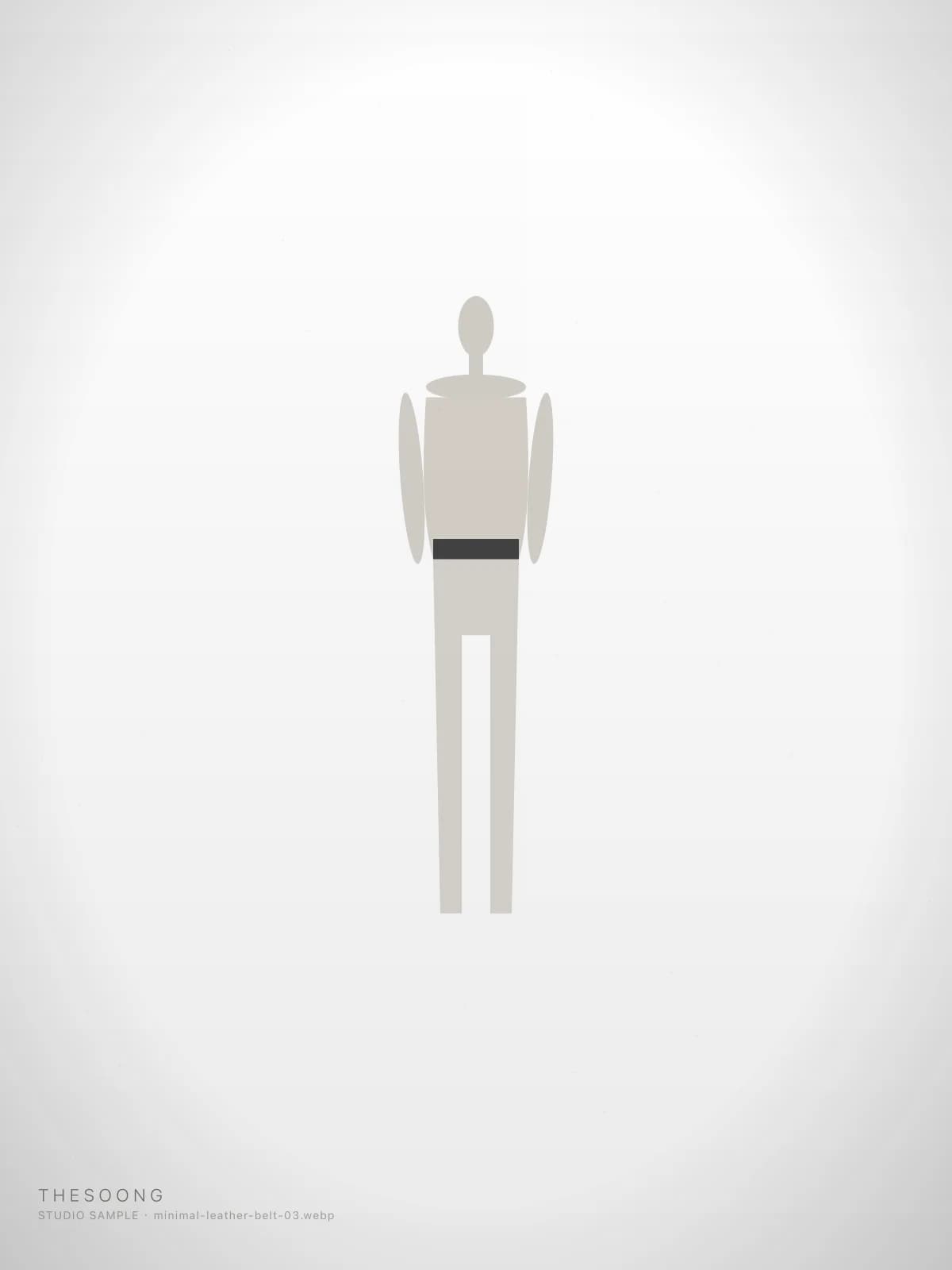 Minimal Leather Belt — view 3