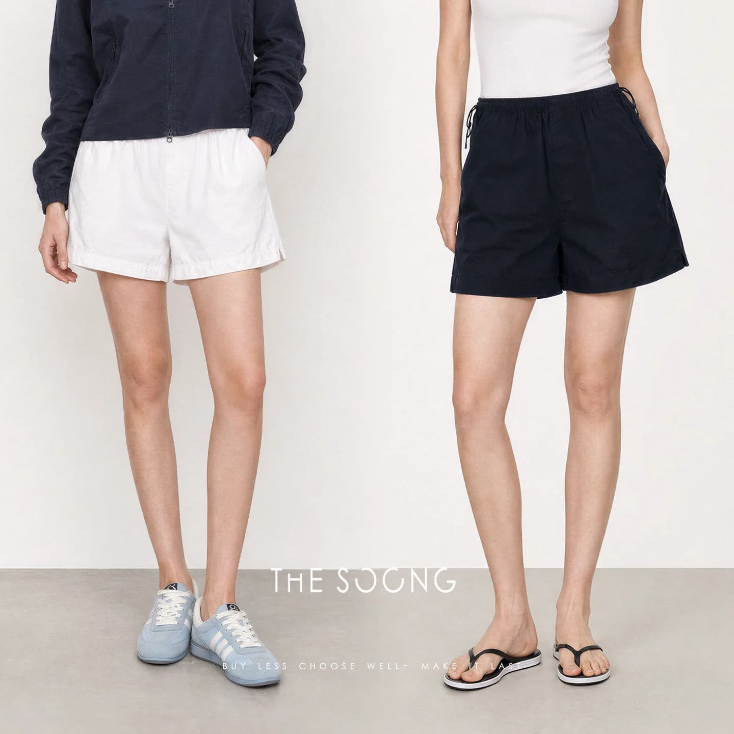 THESOONG Light Outdoor 100% Cotton Ripstop Plaid Drawcord Shorts