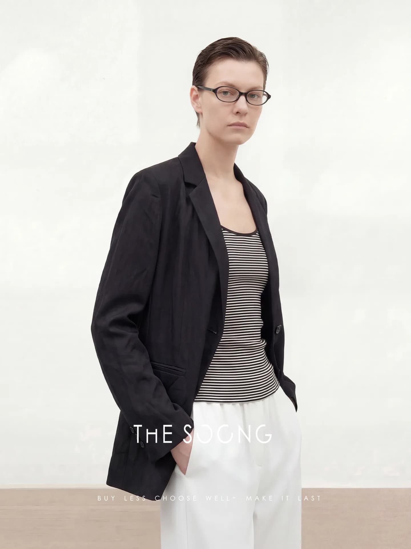 THESOONG Relaxed Silhouette Heavyweight Italian-Made Natural view 2