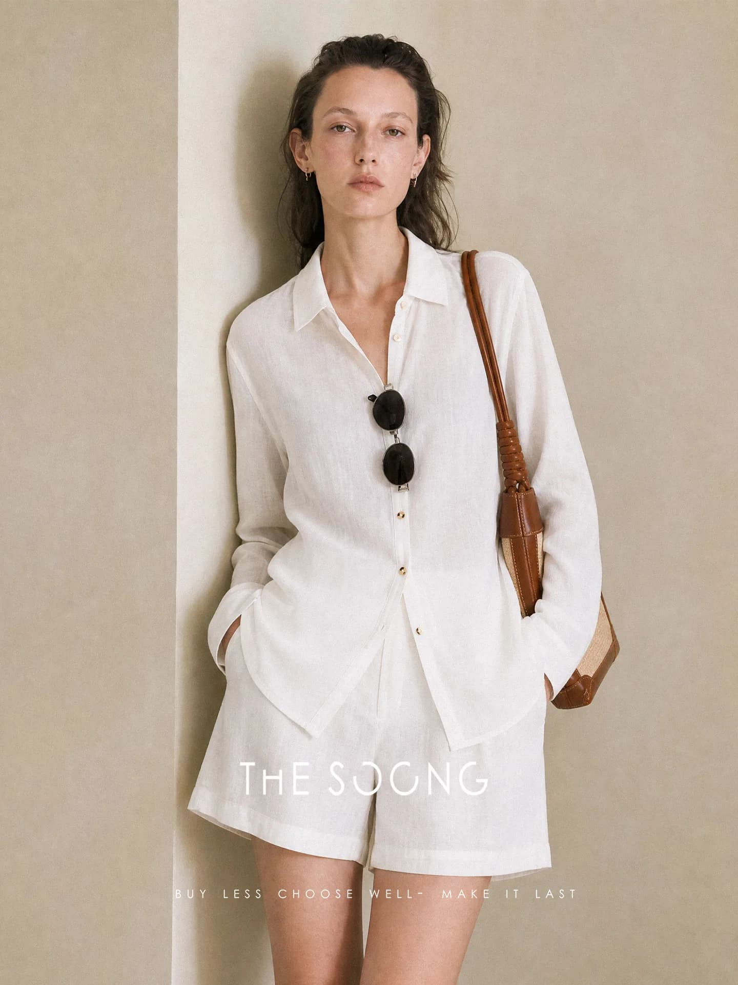 THESOONG 100% Cotton French Polo Clean-Seam Lightweight Shirt view 1
