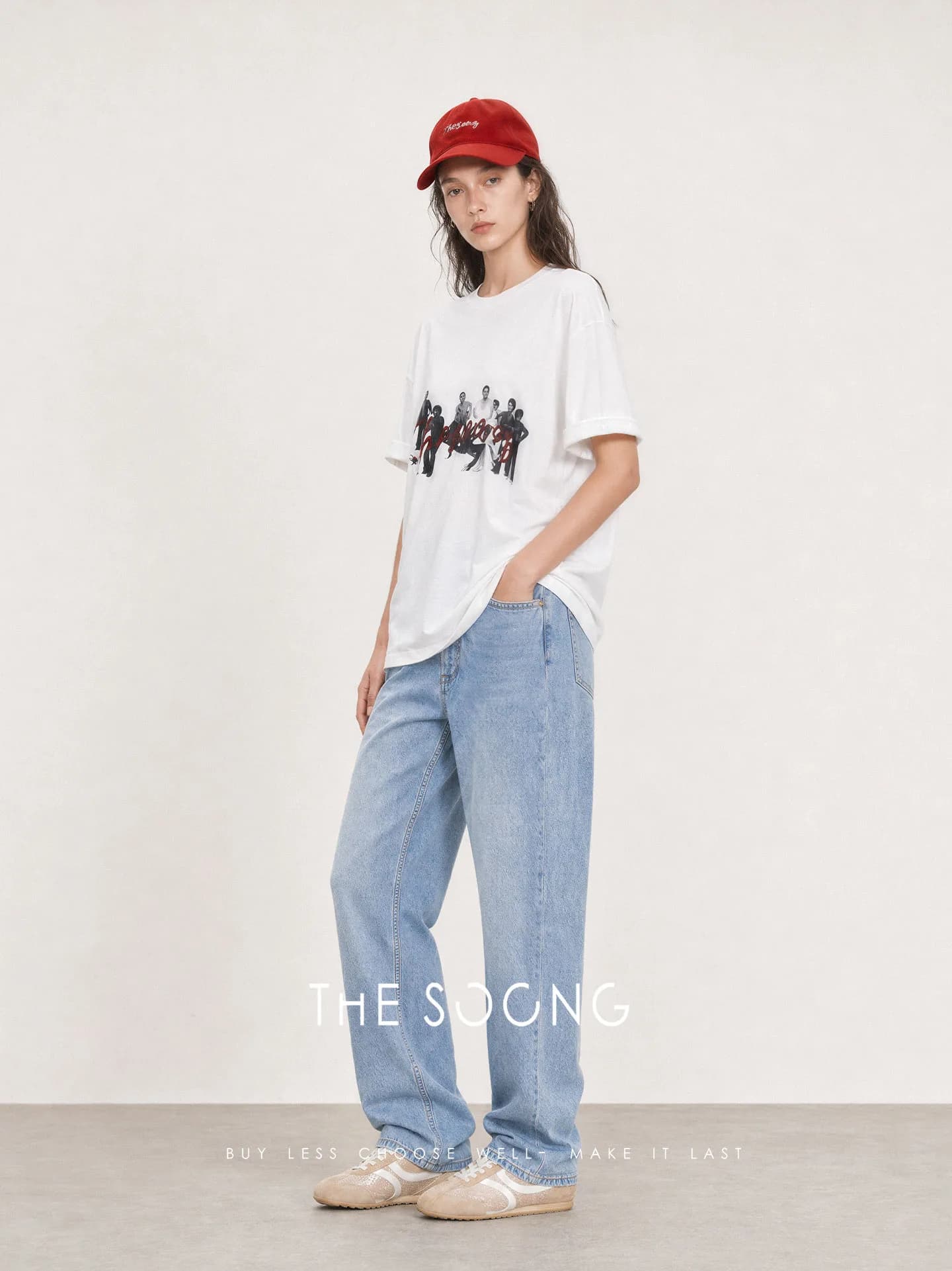 THESOONG Art 100% Cotton Portrait Print Crewneck Tee view 4