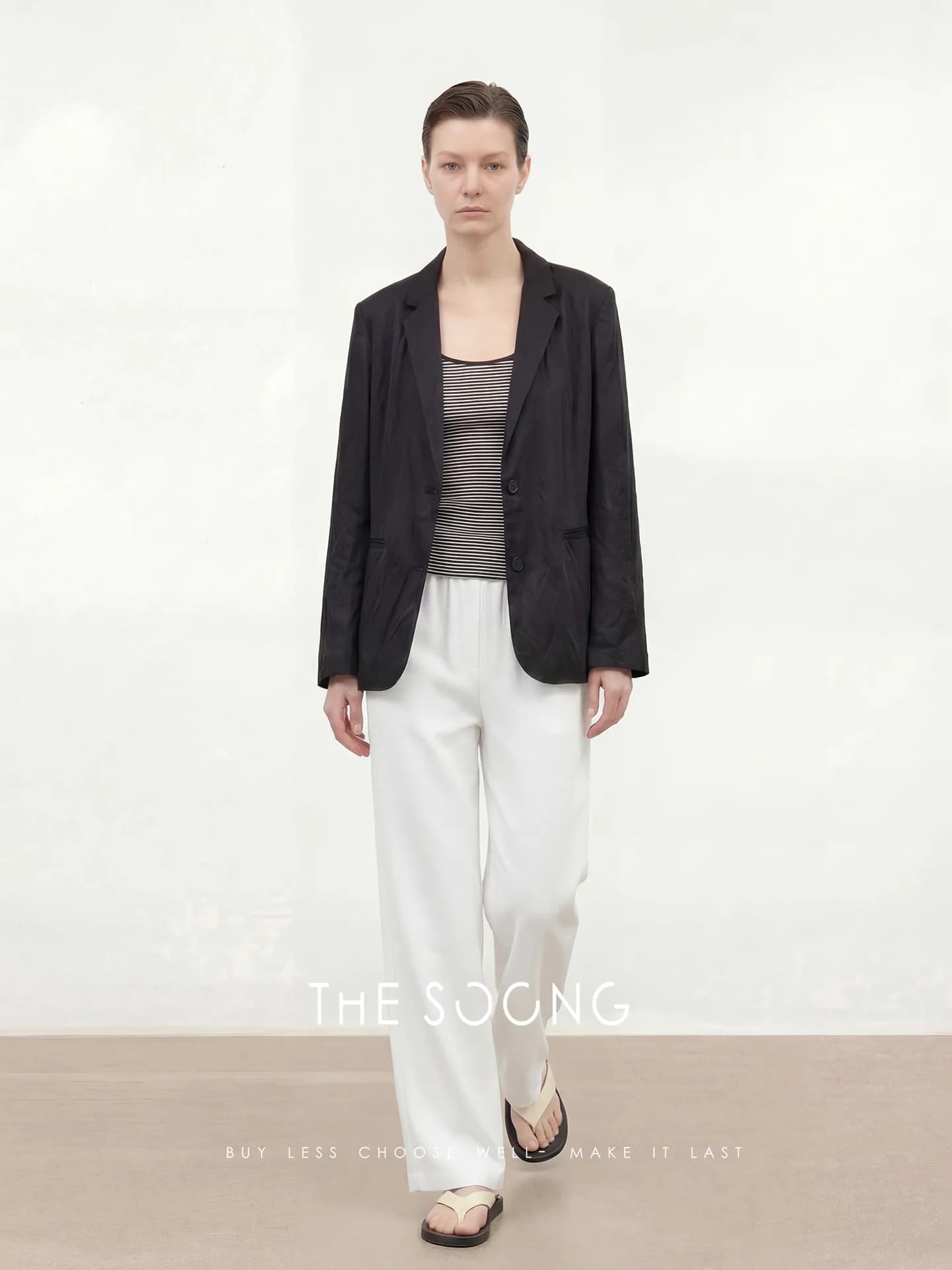 THESOONG Relaxed Silhouette Heavyweight Italian-Made Natural view 5