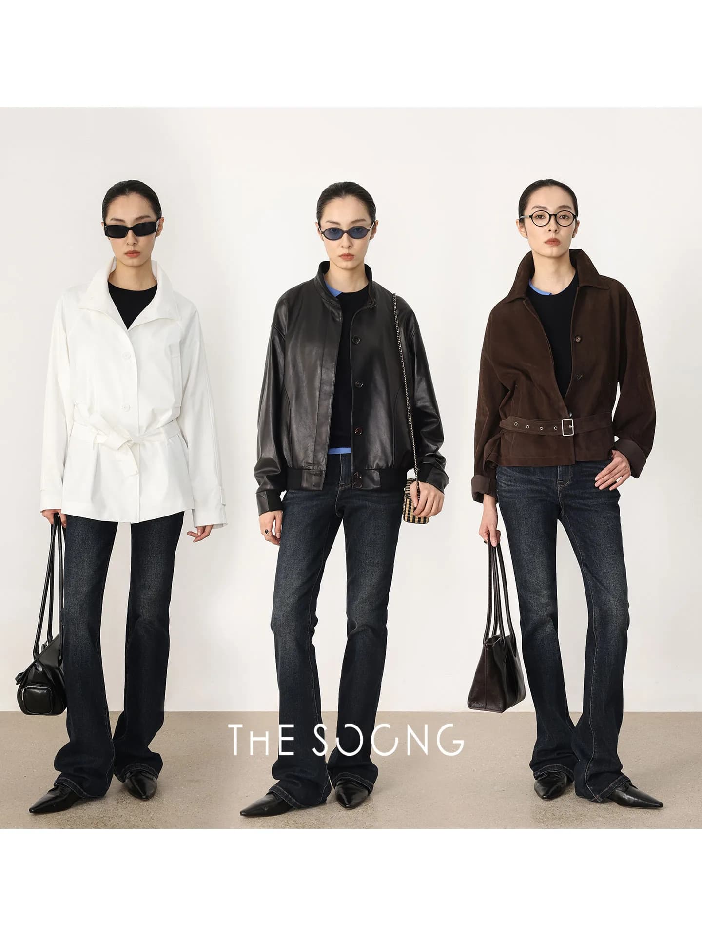 THESOONG 타임리스 빈티지 샌드워시드 미드라이즈 스트레치 데님 view 3