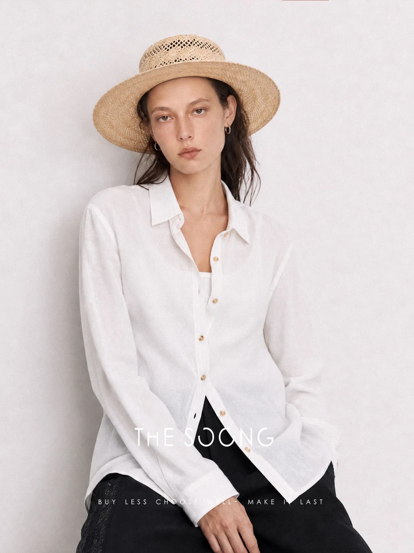 THESOONG 100% Cotton French Polo Clean-Seam Lightweight Shirt view 2