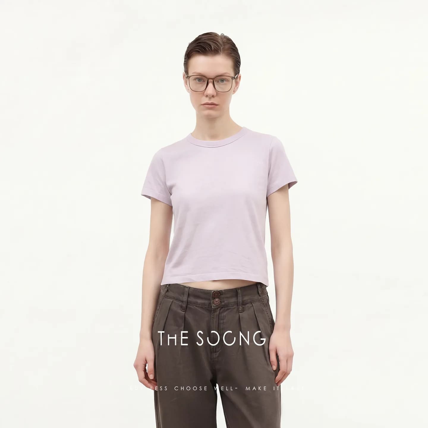THESOONG Zero-Feel T High-Twist Cotton Slim Crewneck Tee alternate view