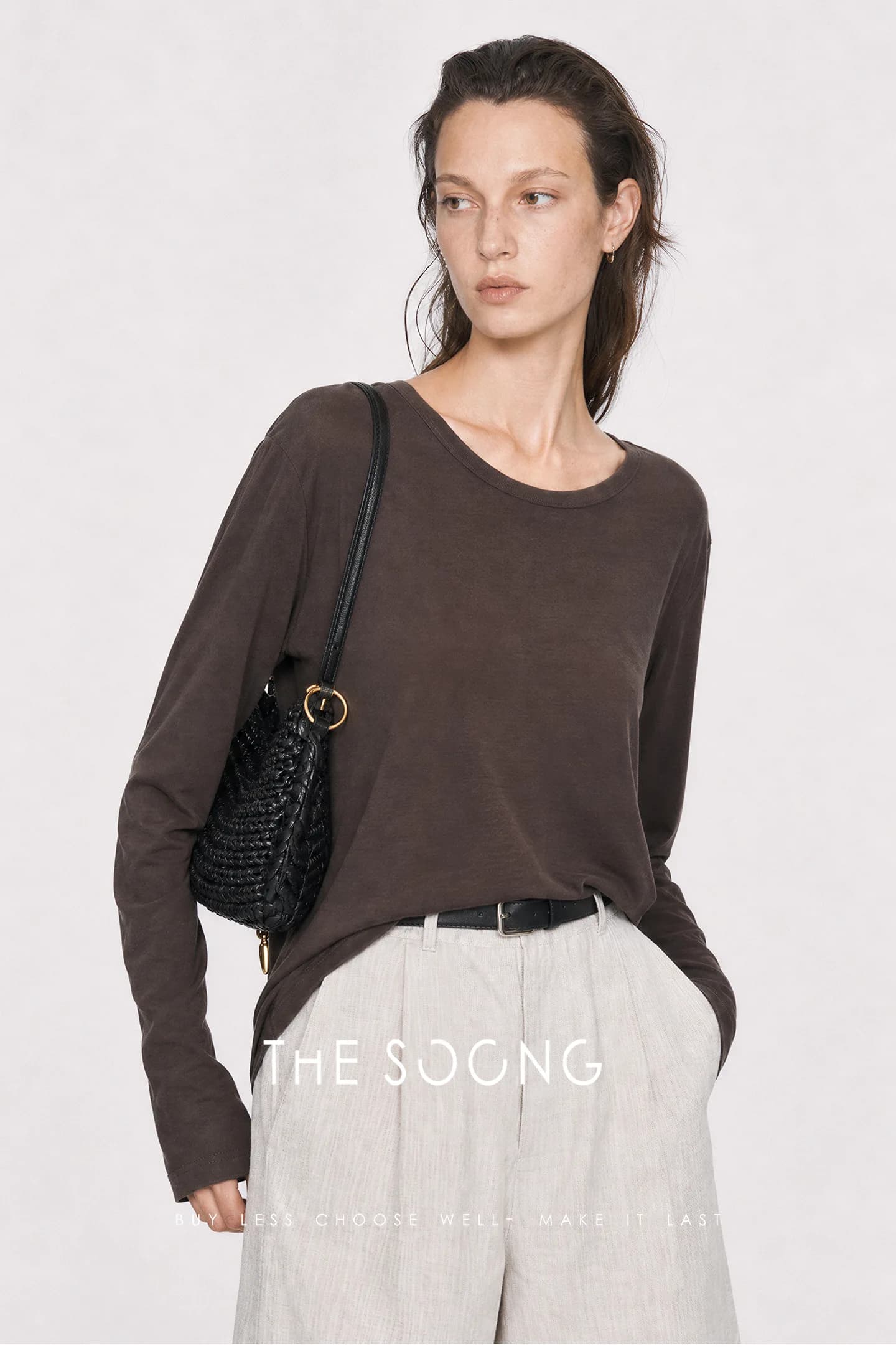 THESOONG Summer Savior Tencel-Linen Silky Drapey Breathable LS Tee view 15