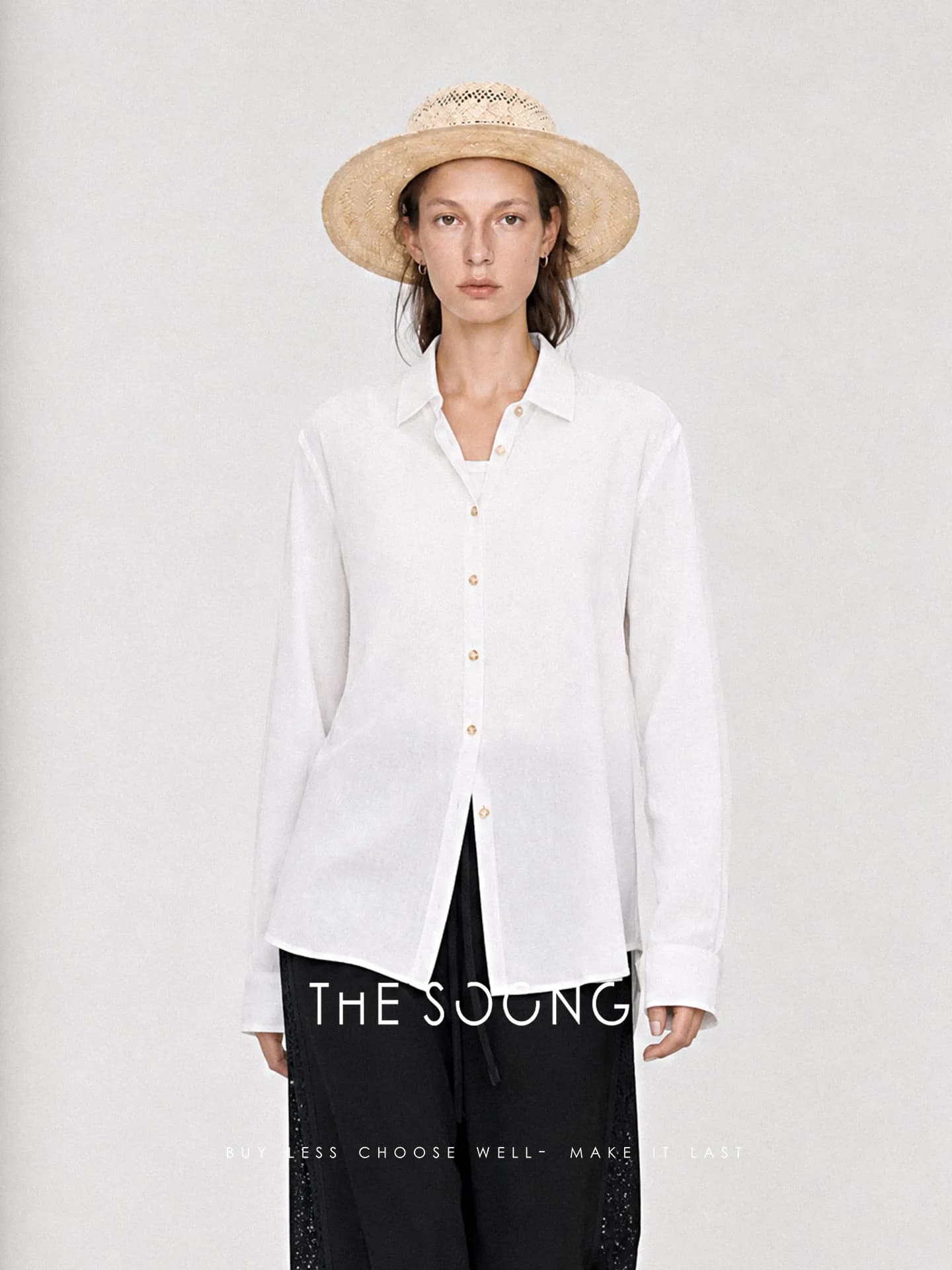 THESOONG 100% Cotton French Polo Clean-Seam Lightweight Shirt view 3