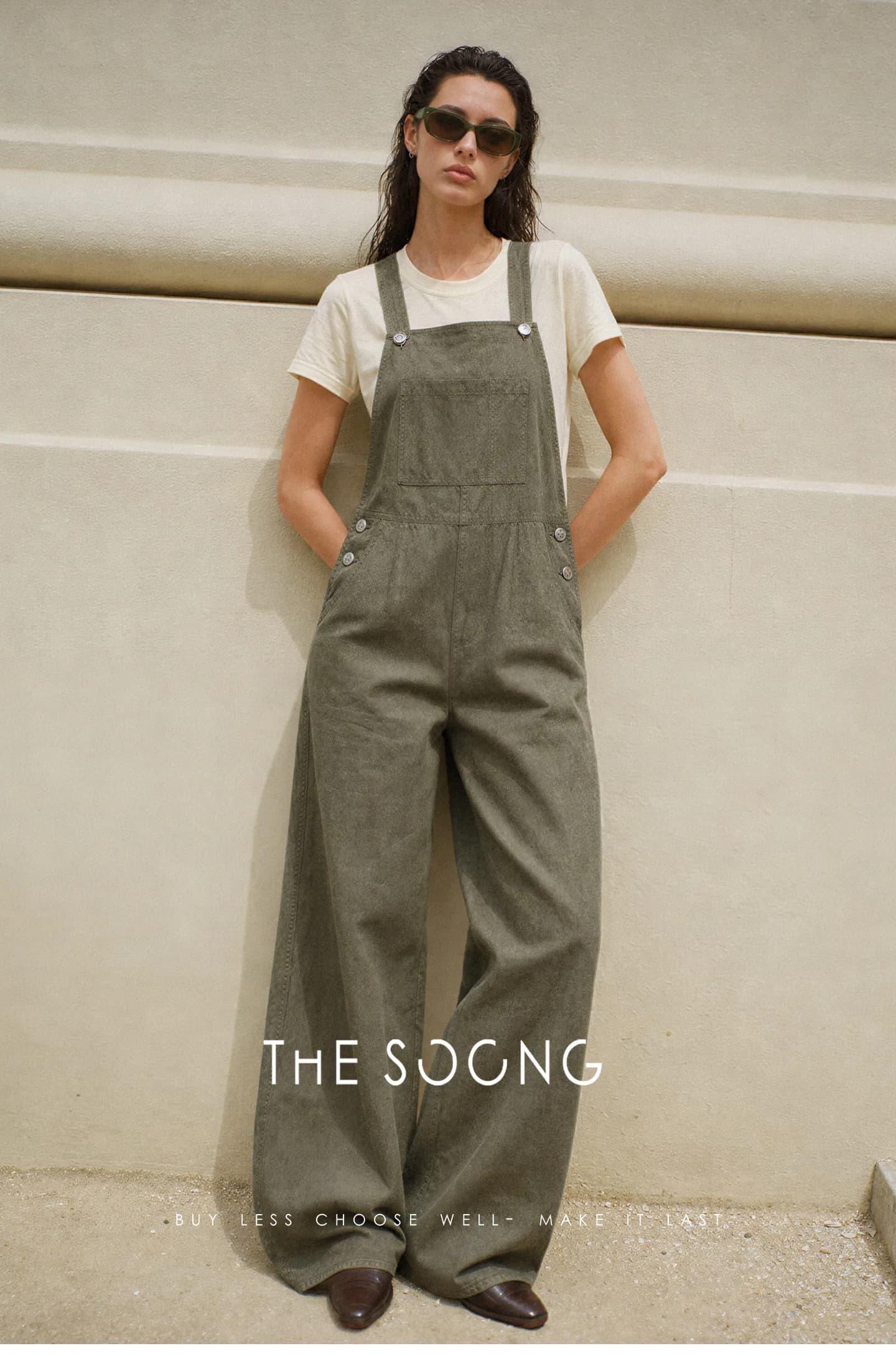 THESOONG Tencel/Linen Summer Breathable Comfort MOP Adjust. Overalls view 13