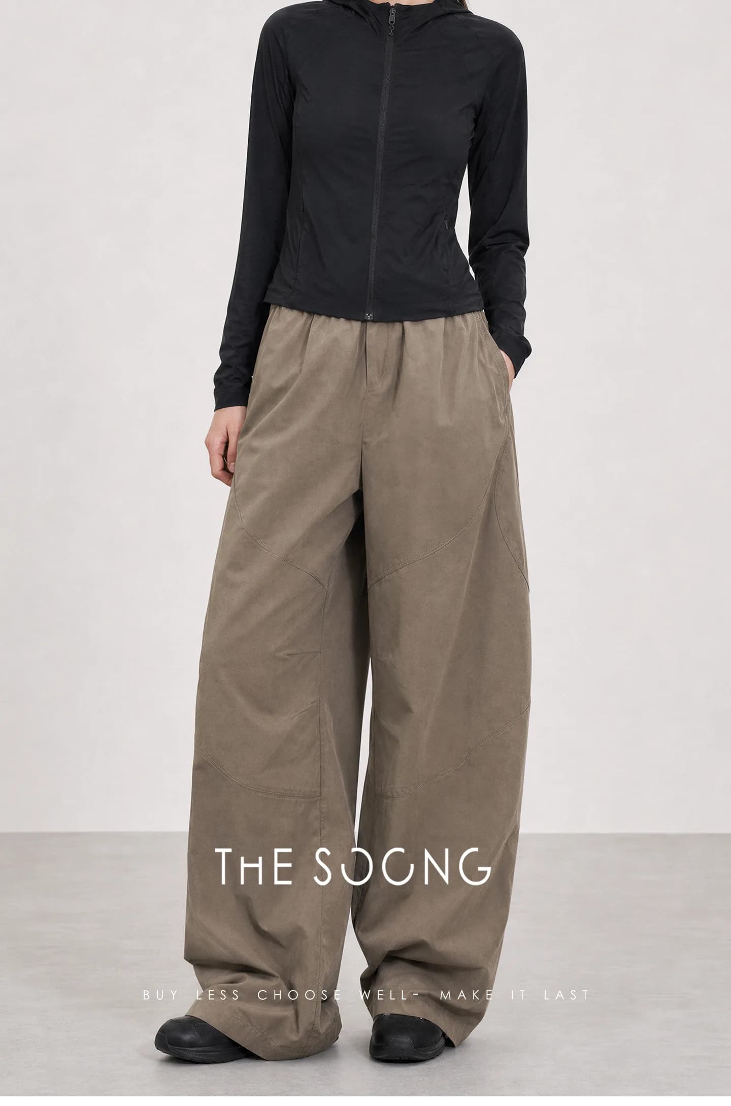 THESOONG Summer Outdoor Mid-Rise Loose Quick-Dry Sunproof Pants view 15