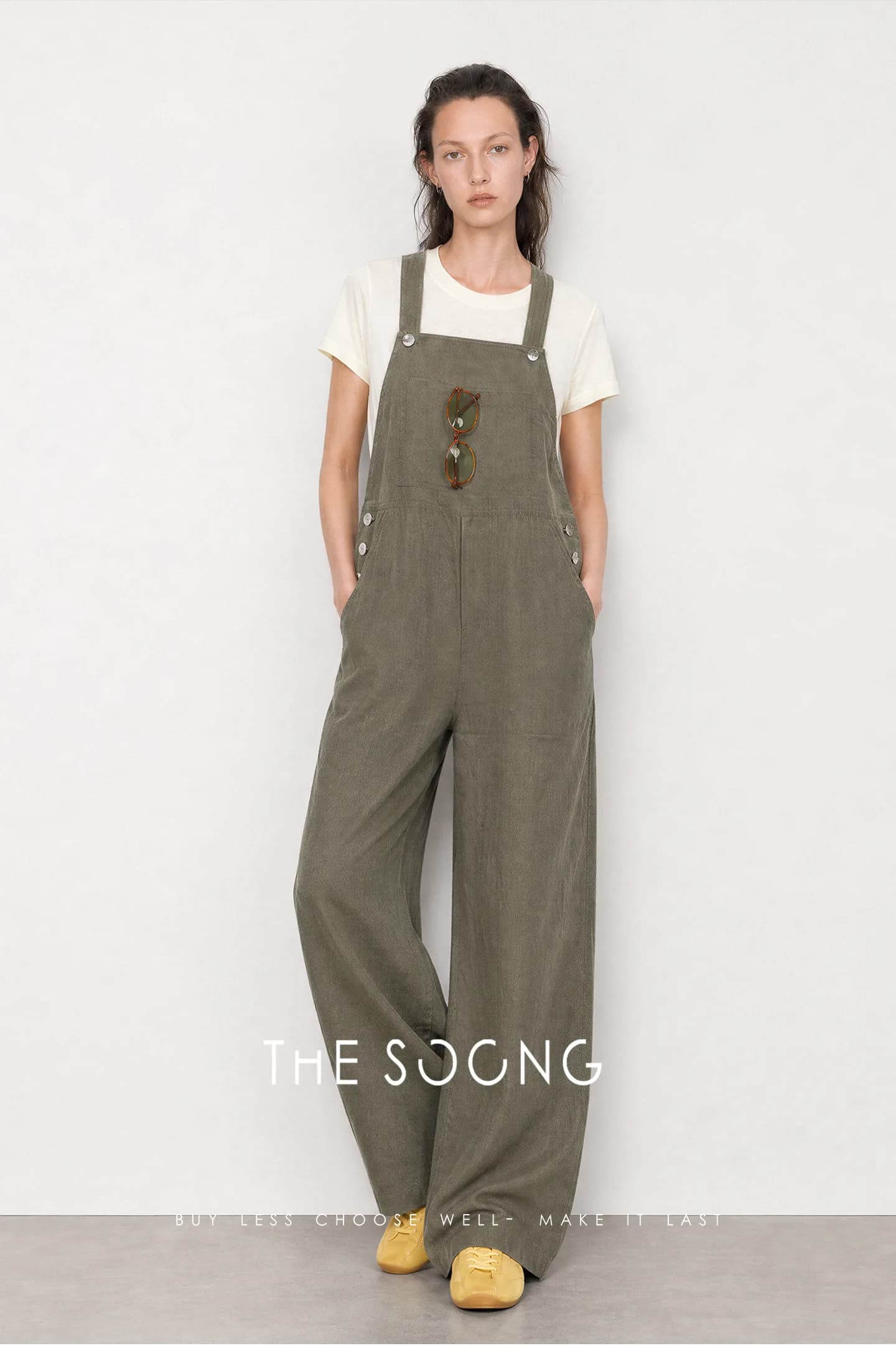 THESOONG Tencel/Linen Summer Breathable Comfort MOP Adjust. Overalls view 11