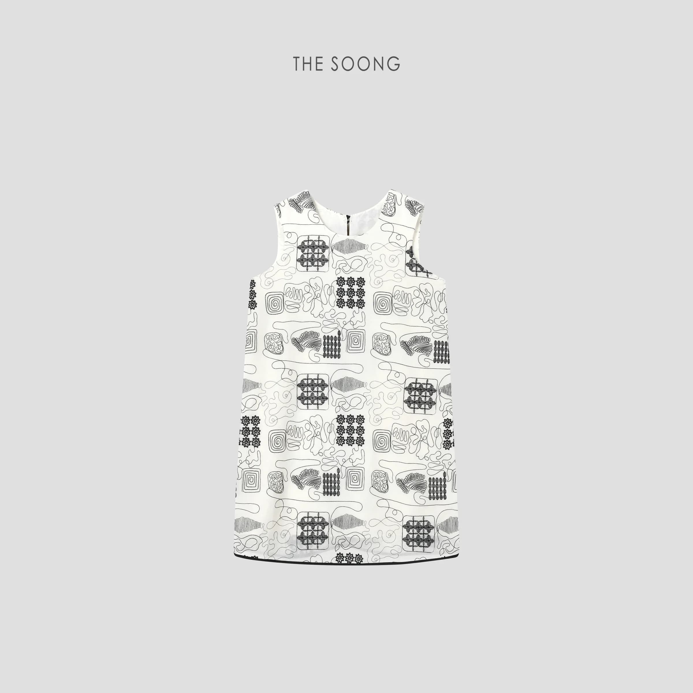 THESOONG 쿨터치 자수 원피스