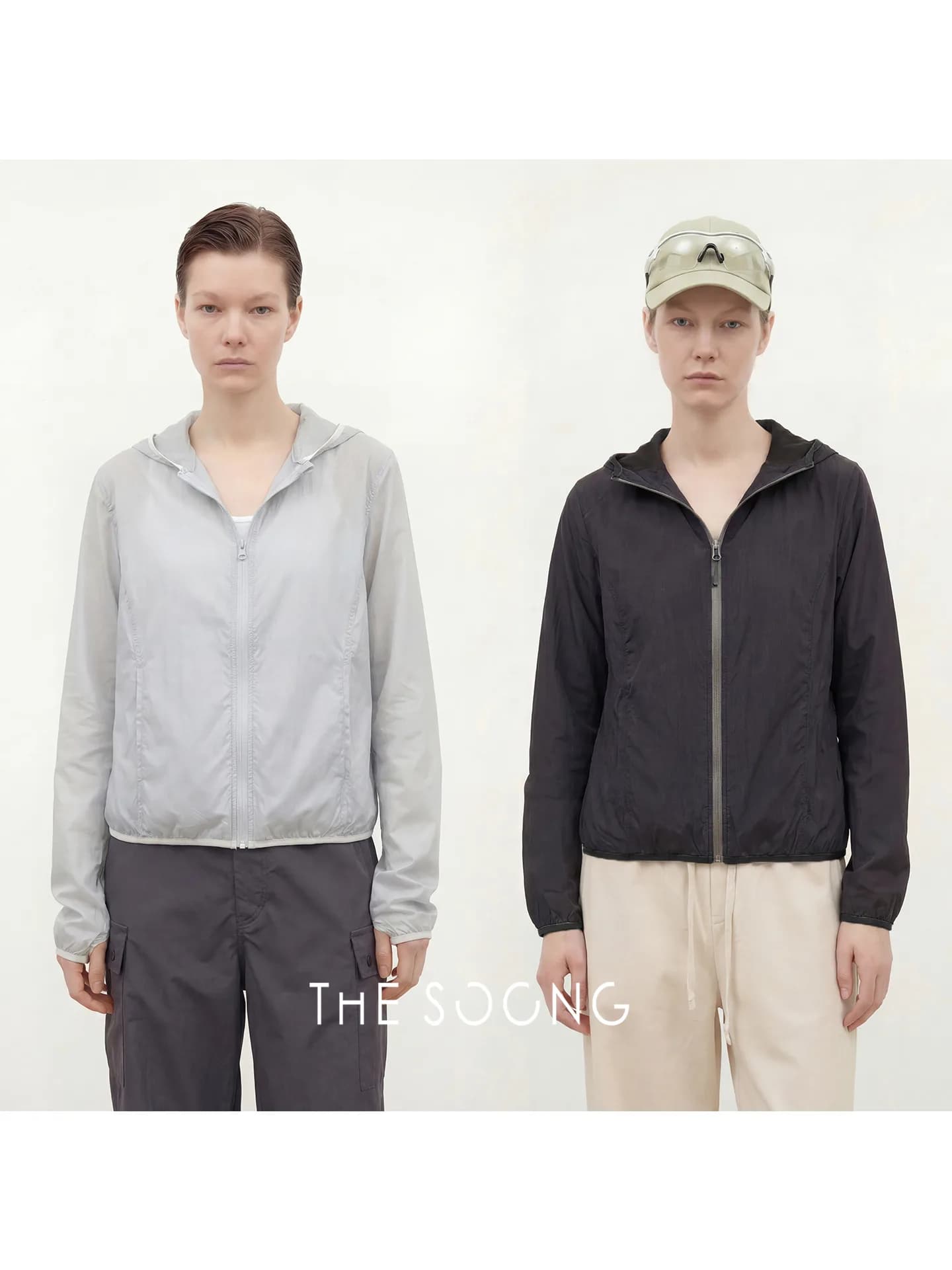 THESOONG Light Protective Polyamide Slim Thin Womens Hooded Sun Coat view 1
