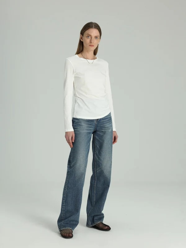THESOONG Minimalist Classic Crewneck Long-Sleeve Top - 5170 view 7