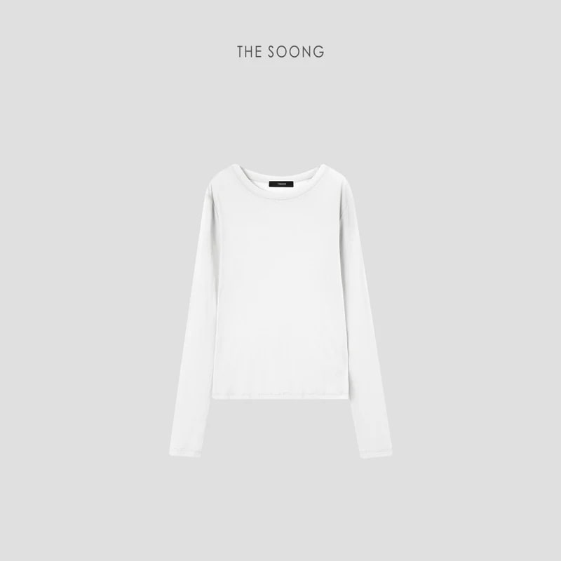 THESOONG 26s 80s High-Twist Cotton Sun-Protective Crewneck Top - 7293 view 8