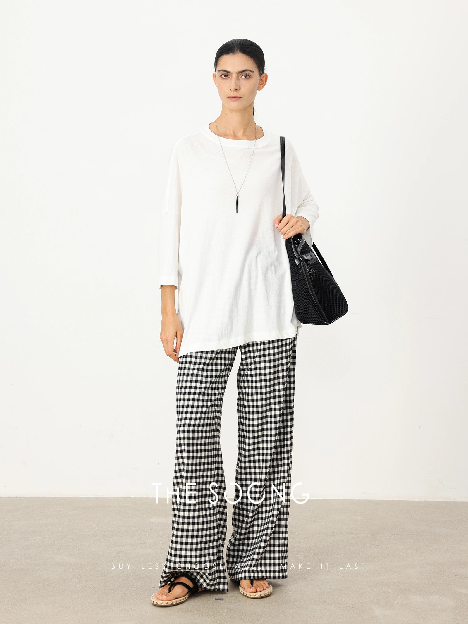 THESOONG "Candy Series" Minimal Textured Soft Oversized Crew view 4