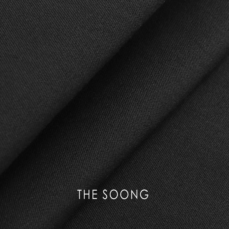 THESOONG Four-Way Stretch Mid-Rise Straight-Leg Cropped Black Pants - 6813 view 10