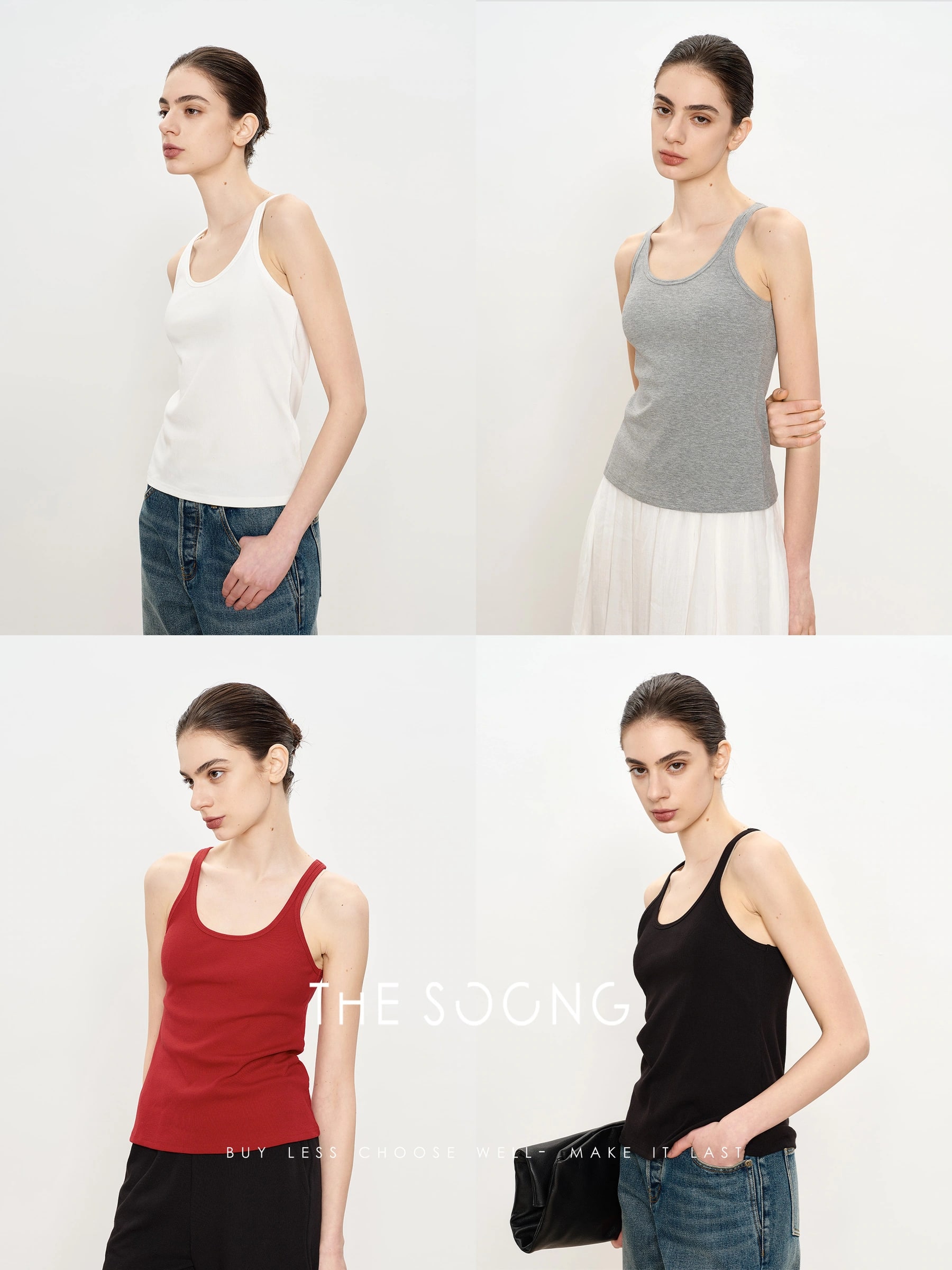 THESOONG Summer Soft Breathable Racerback Tank Top - 4034 alternate view