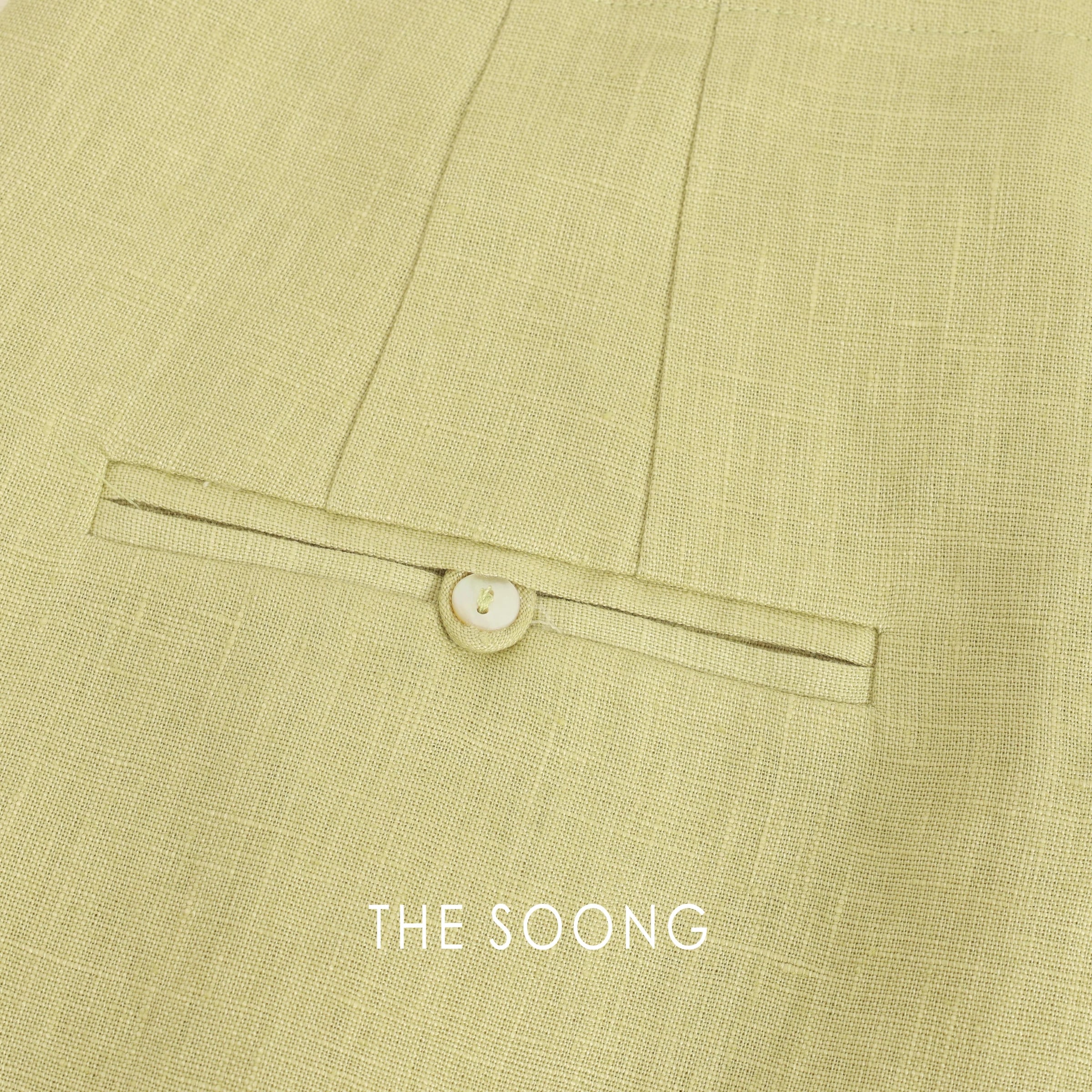 THESOONG Relaxed Loose Summer 100% Linen Draped Clean Women' view 12