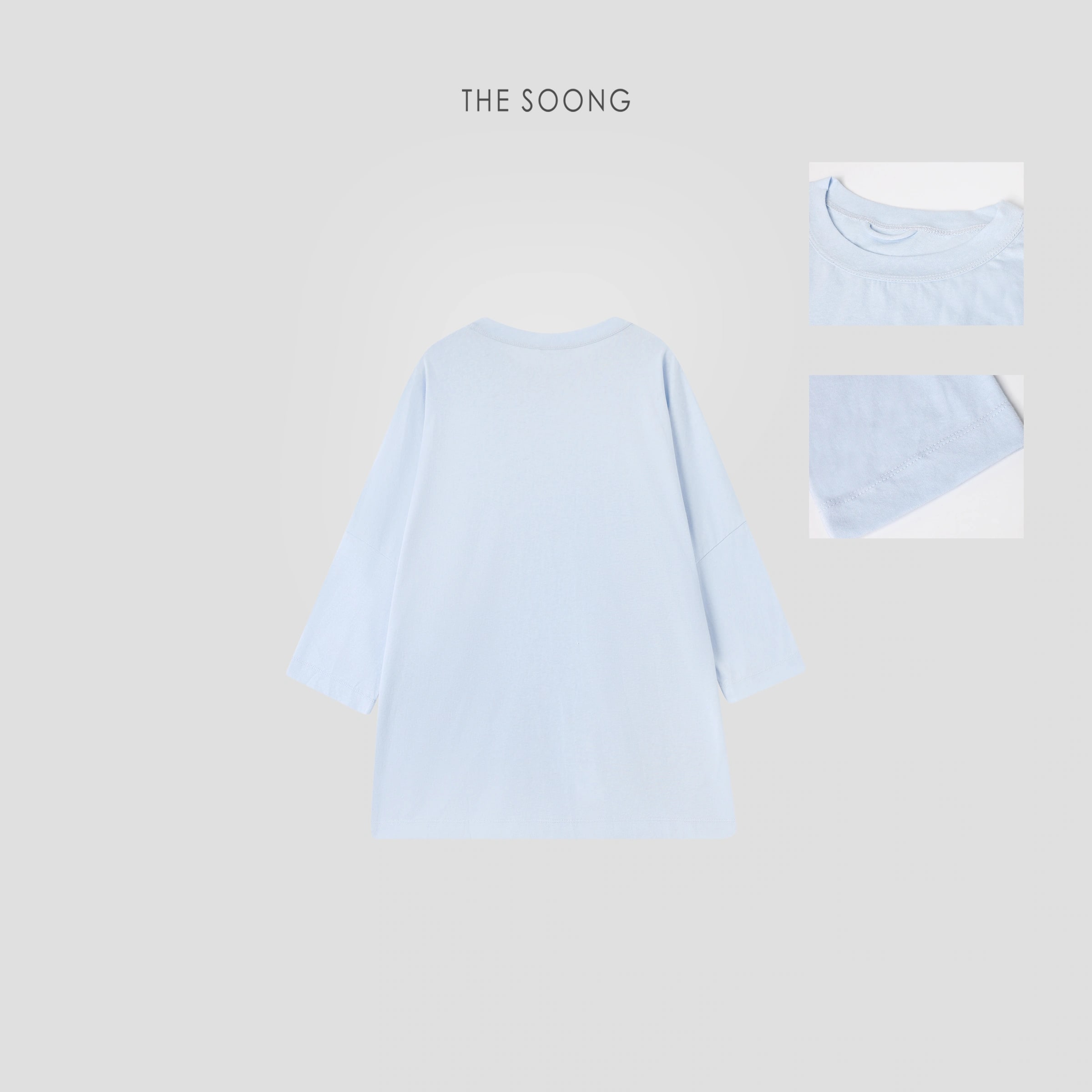 THESOONG "Candy Series" Minimal Textured Soft Oversized Crew view 13