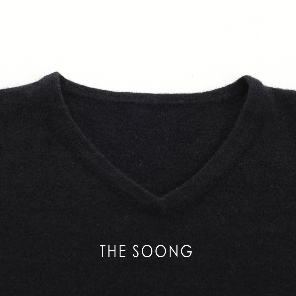 THESOONG “Timeless” Consinee 100% Cashmere V-Neck Sweater - 9257 view 18