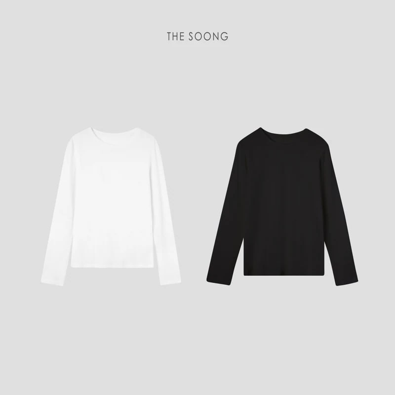 THESOONG Minimalist Classic Crewneck Long-Sleeve Top - 5170 view 1