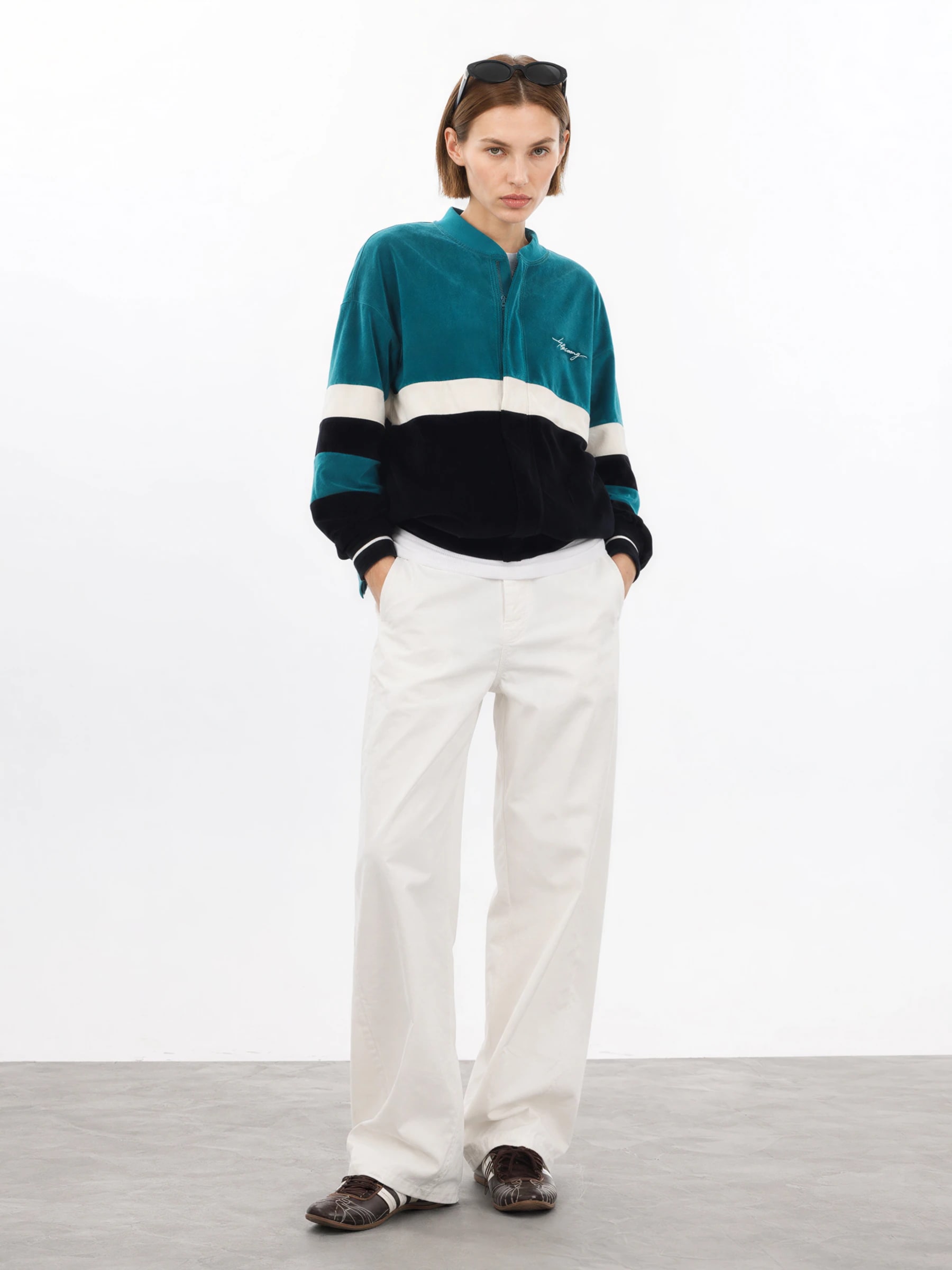 THESOONG “Clean Line Pants” Mid-Low Rise Barrel-Leg Casual Pants - 6882 view 9