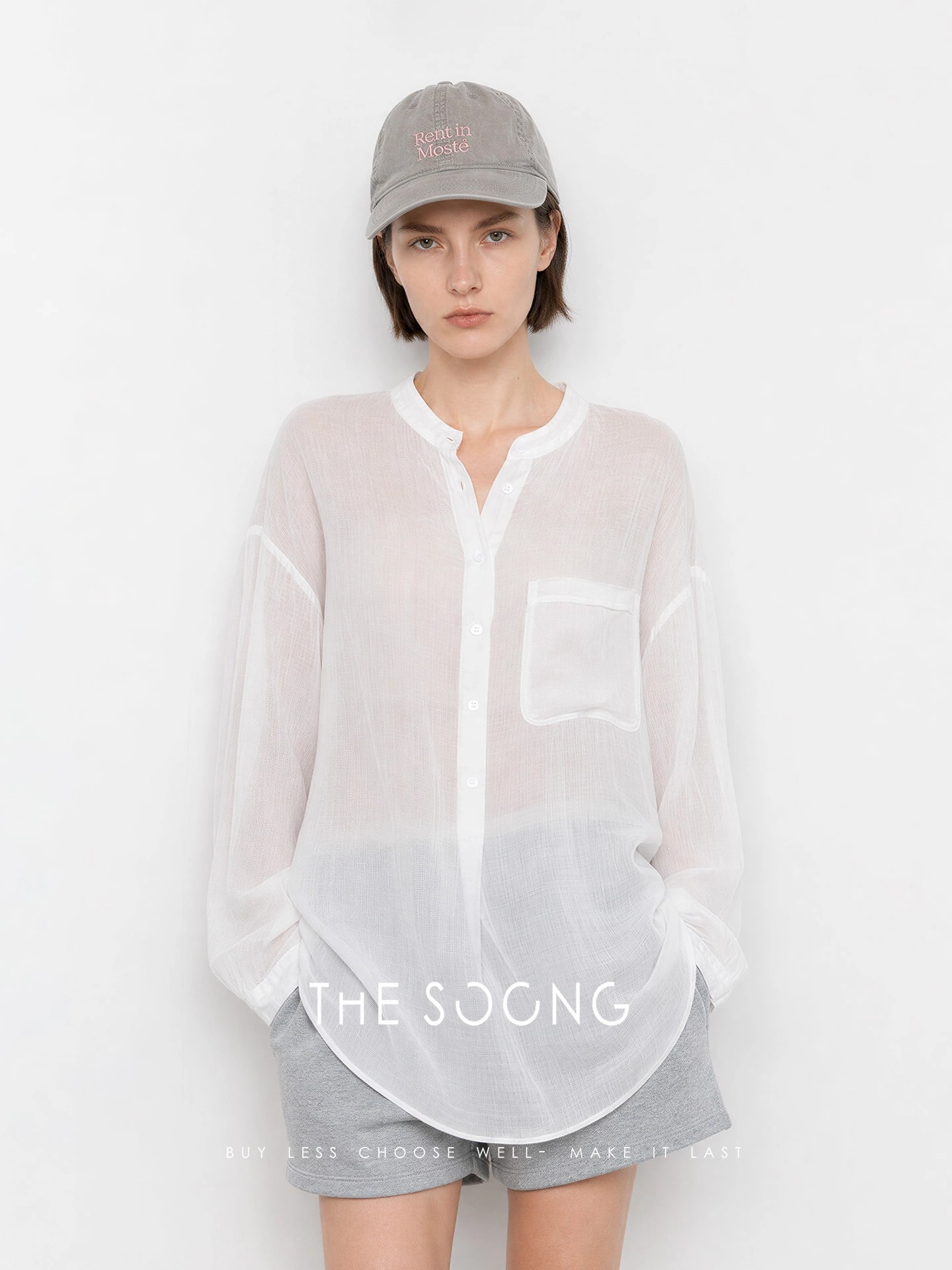 THESOONG 100% Linen Stone-Washed Relaxed Long-Sleeve Shirt - 9382 alternate view