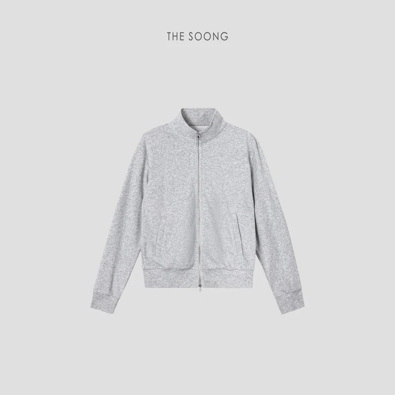 THESOONG “Evergreen” Cotton-Blend Stand-Collar Casual Set - 8995/8996 view 20