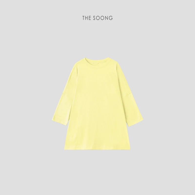 THESOONG "Candy Series" Minimal Textured Soft Oversized Crew view 10