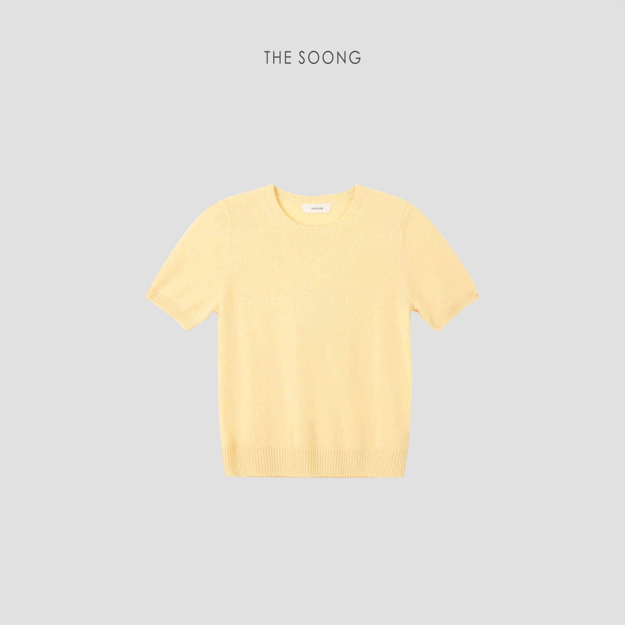 THESOONG “Cloud Luxury” Consinee 100% Cashmere Short-Sleeve Sweater - 9251 view 9