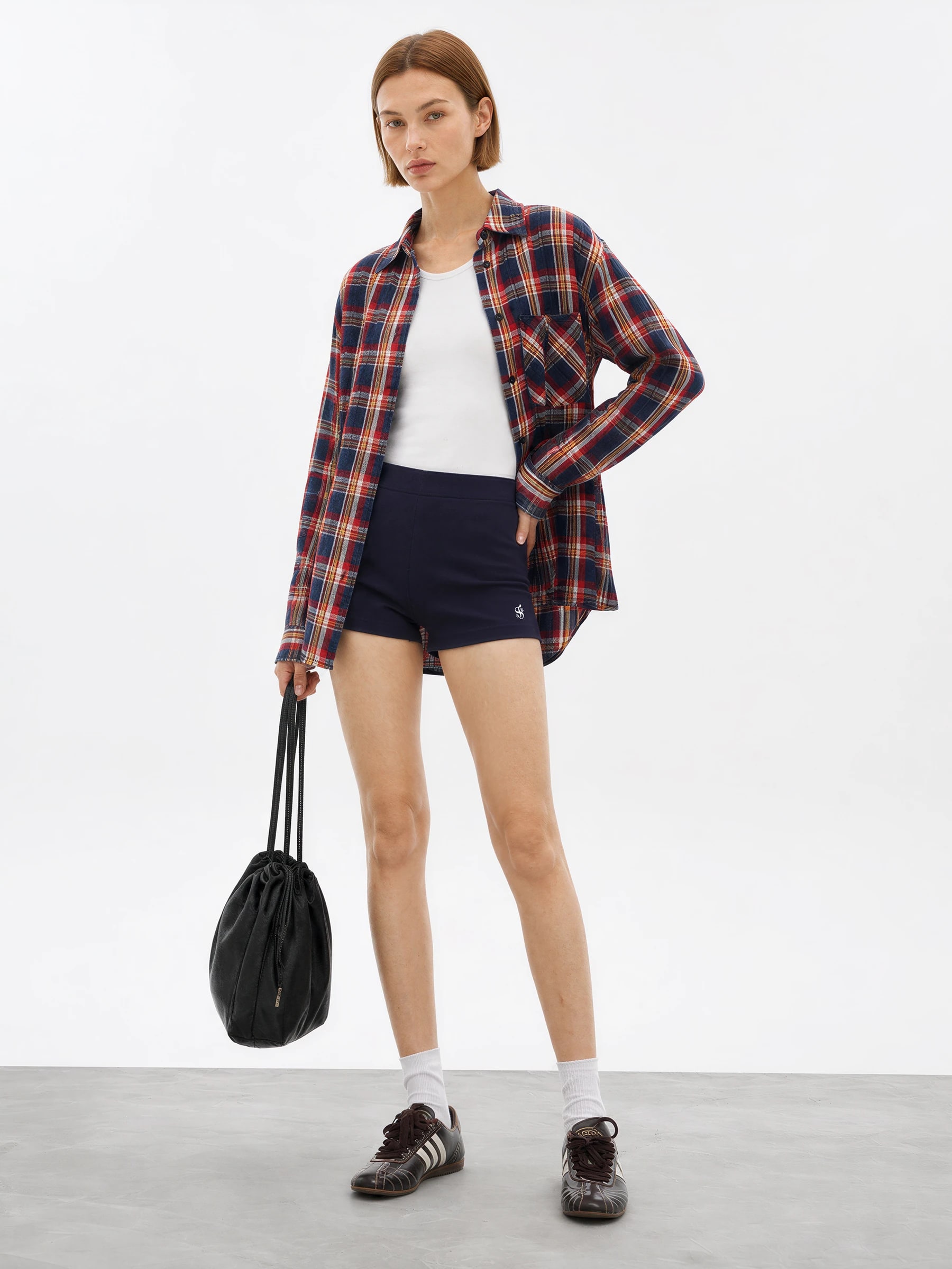 THESOONG “Hot Pants” Stretch Cotton Mid-Rise Shorts - 9055 view 7