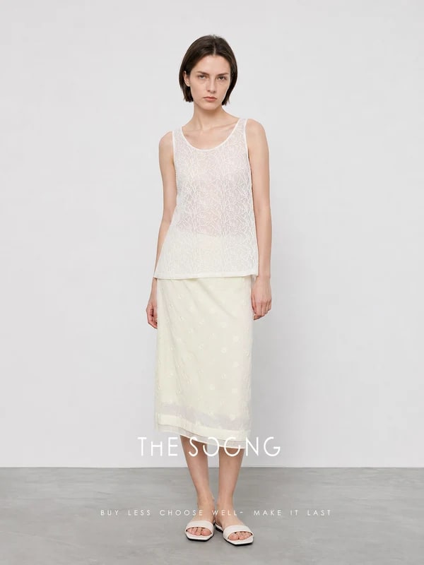 THESOONG Summer Straight-Leg Skirt-9376 view 2