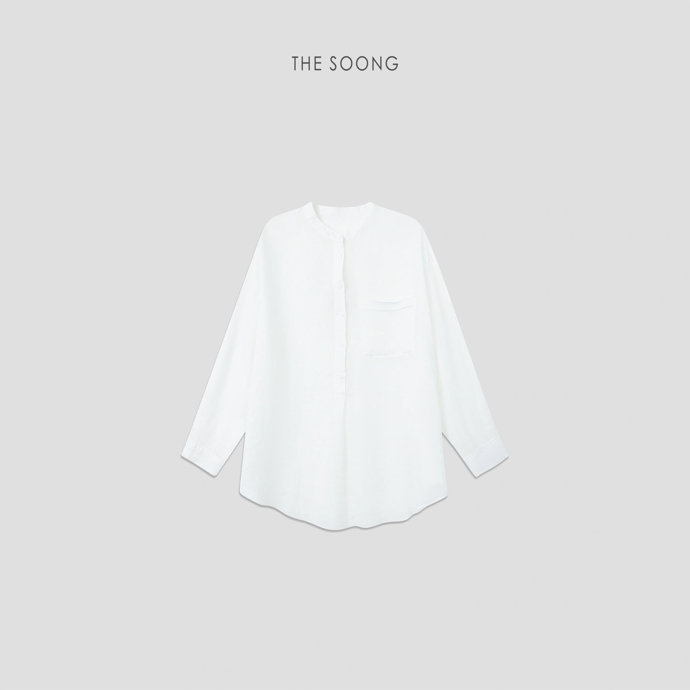 THESOONG 100% Linen Stone-Washed Relaxed Long-Sleeve Shirt - 9382