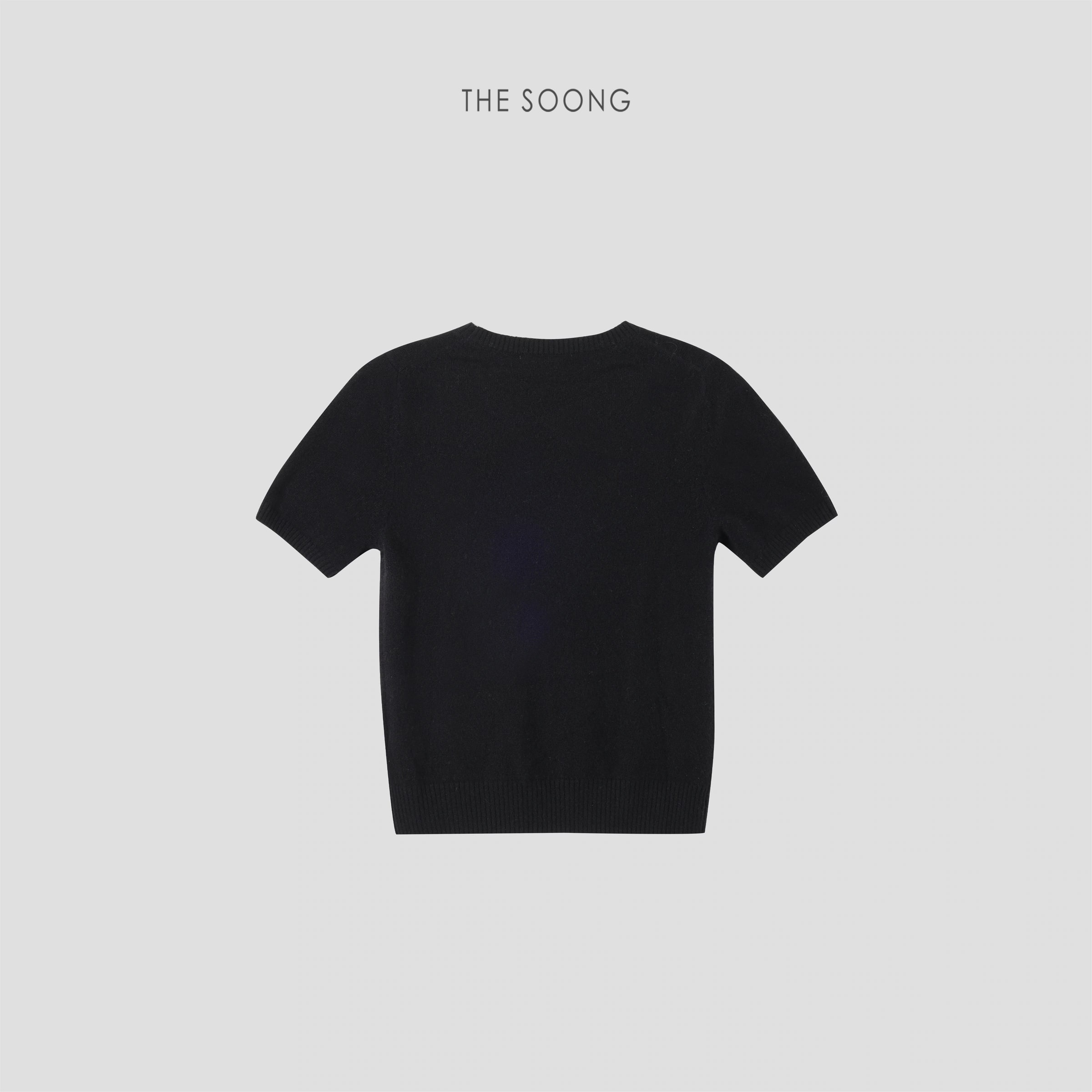 THESOONG “Cloud Luxury” Consinee 100% Cashmere Short-Sleeve Sweater - 9251 view 13