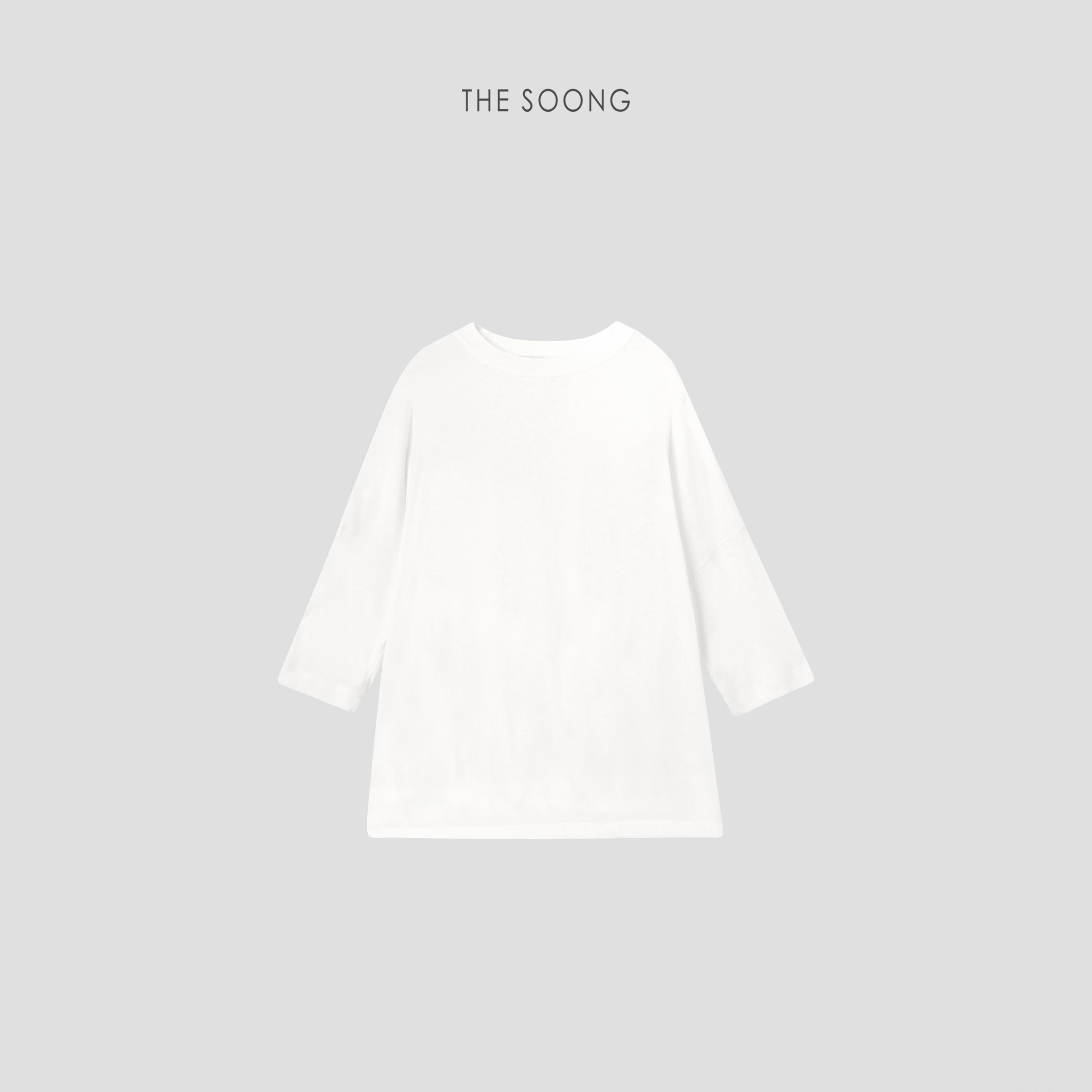 THESOONG "Candy Series" Minimal Textured Soft Oversized Crew view 15
