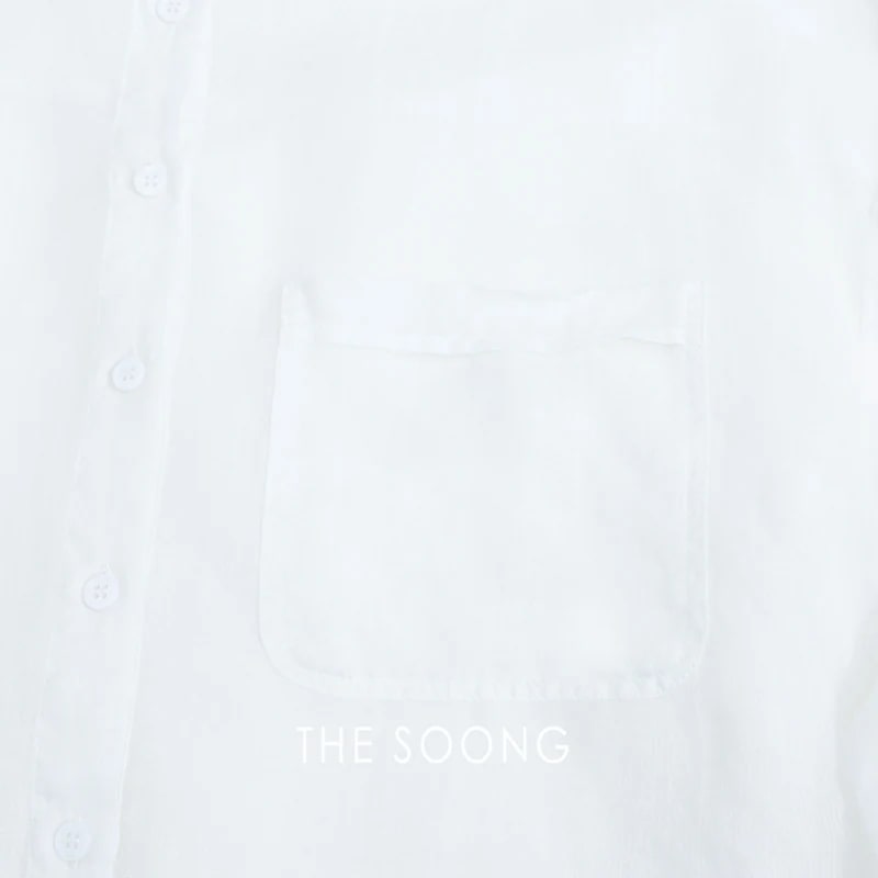THESOONG 100% Linen Stone-Washed Relaxed Long-Sleeve Shirt - 9382 view 8