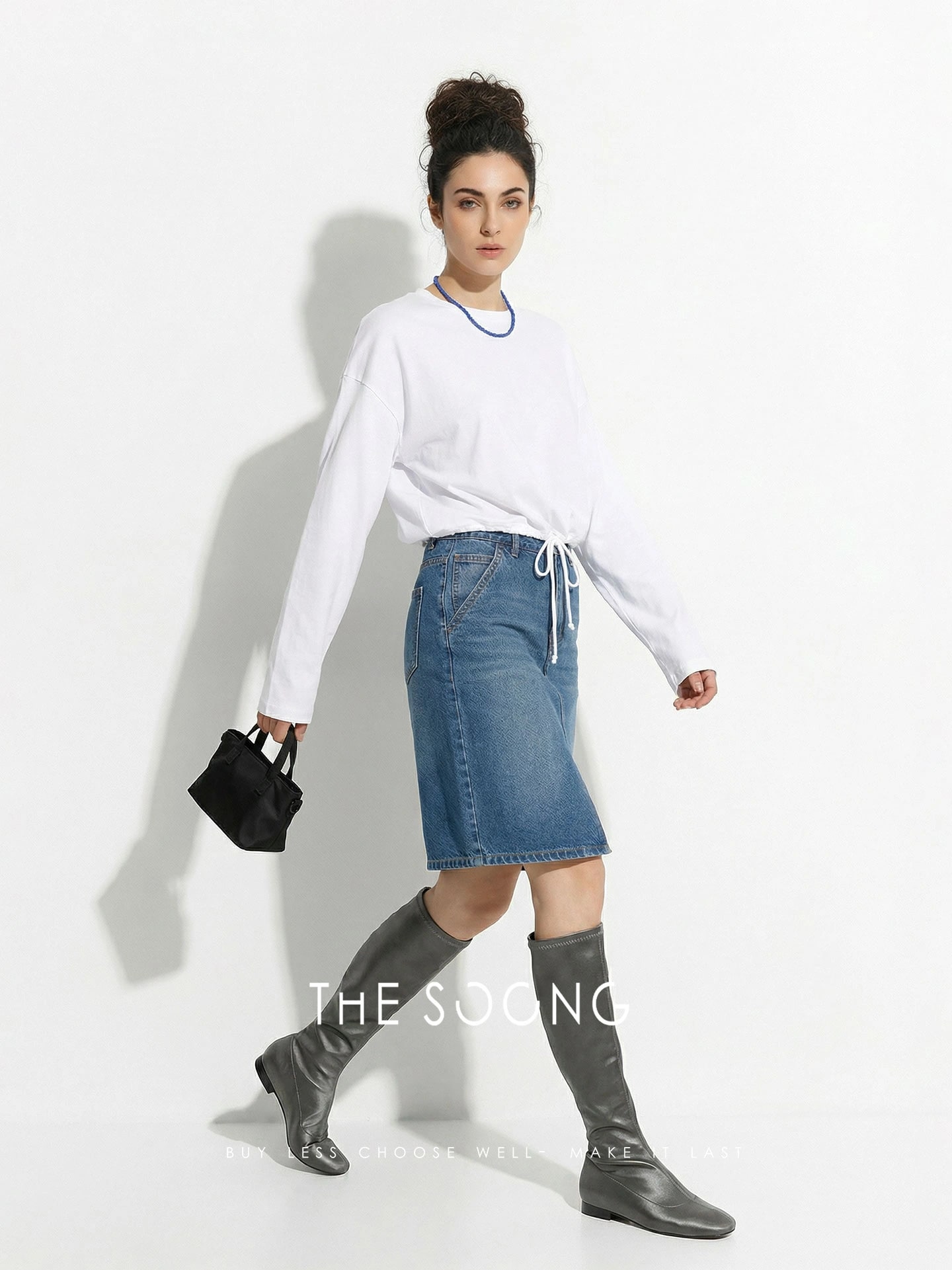 THESOONG / Sculptural Aesthetics Minimalist High-Density Purl Knit view 6
