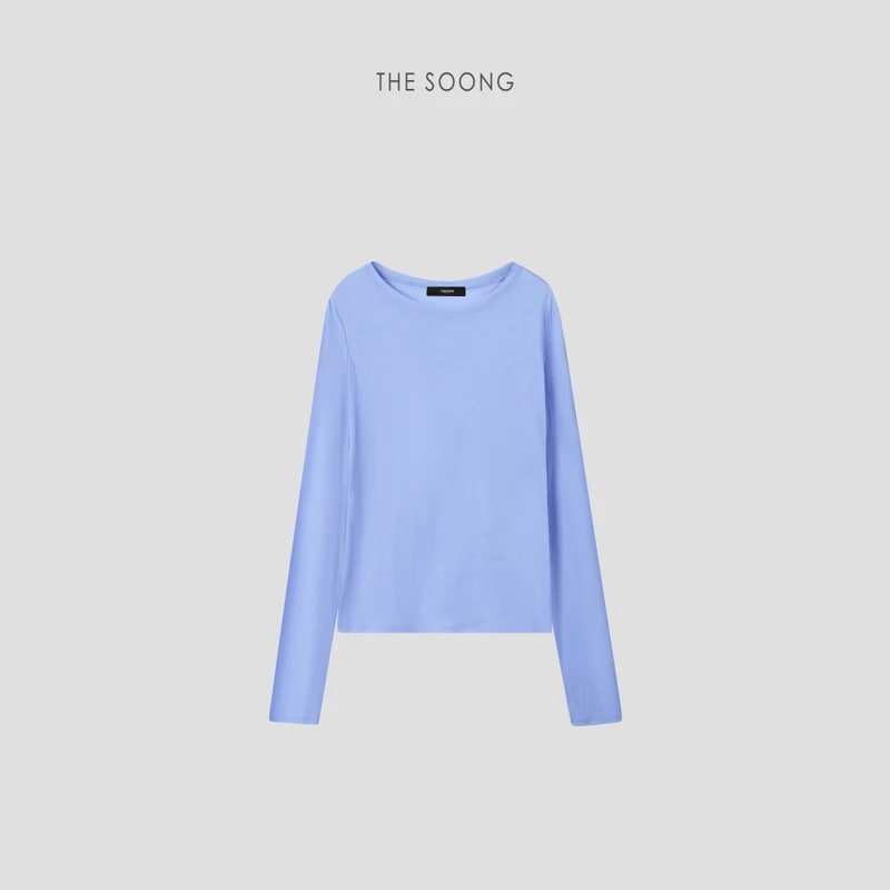 THESOONG 26s 80s High-Twist Cotton Sun-Protective Crewneck Top - 7293 view 10