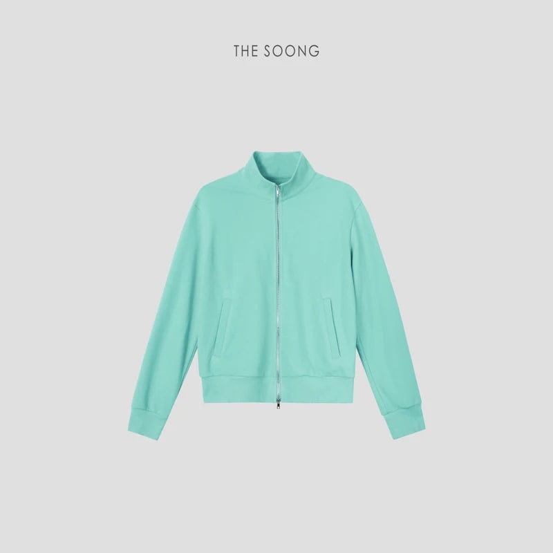 THESOONG “Evergreen” Cotton-Blend Stand-Collar Casual Set - 8995/8996 view 16