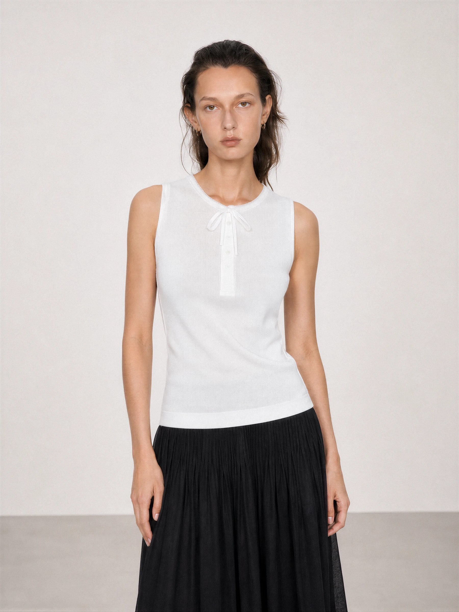 THESOONG Lace Sheen Imported Pima Cotton 14G Seamless Knit S-9214 view 5