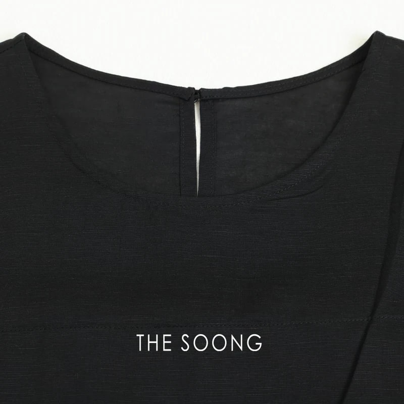 THESOONG Summer Linen Cotton Sleeveless Dress 9370 view 9