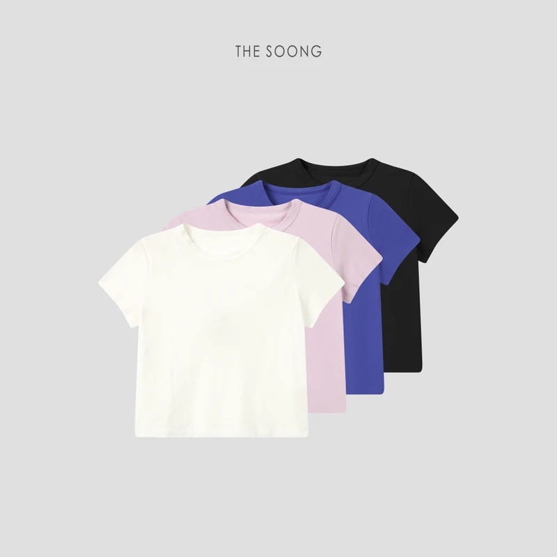 THESOONG Zero-Feel T Imported Australian Pure Cotton High-Twist Tee view 1