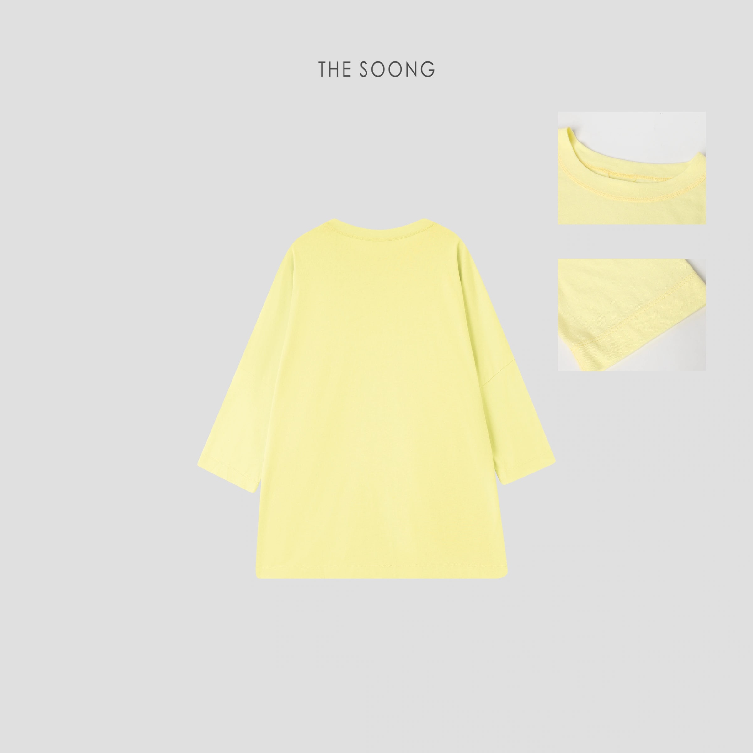 THESOONG "Candy Series" Minimal Textured Soft Oversized Crew view 11