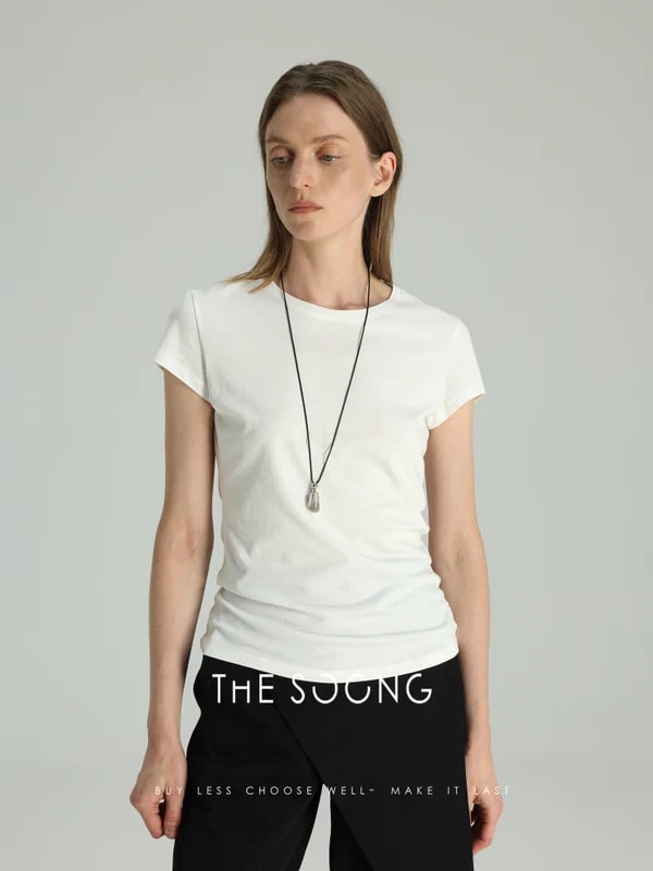THESOONG Minimalist Classic Crewneck Long-Sleeve Top - 5170 view 4