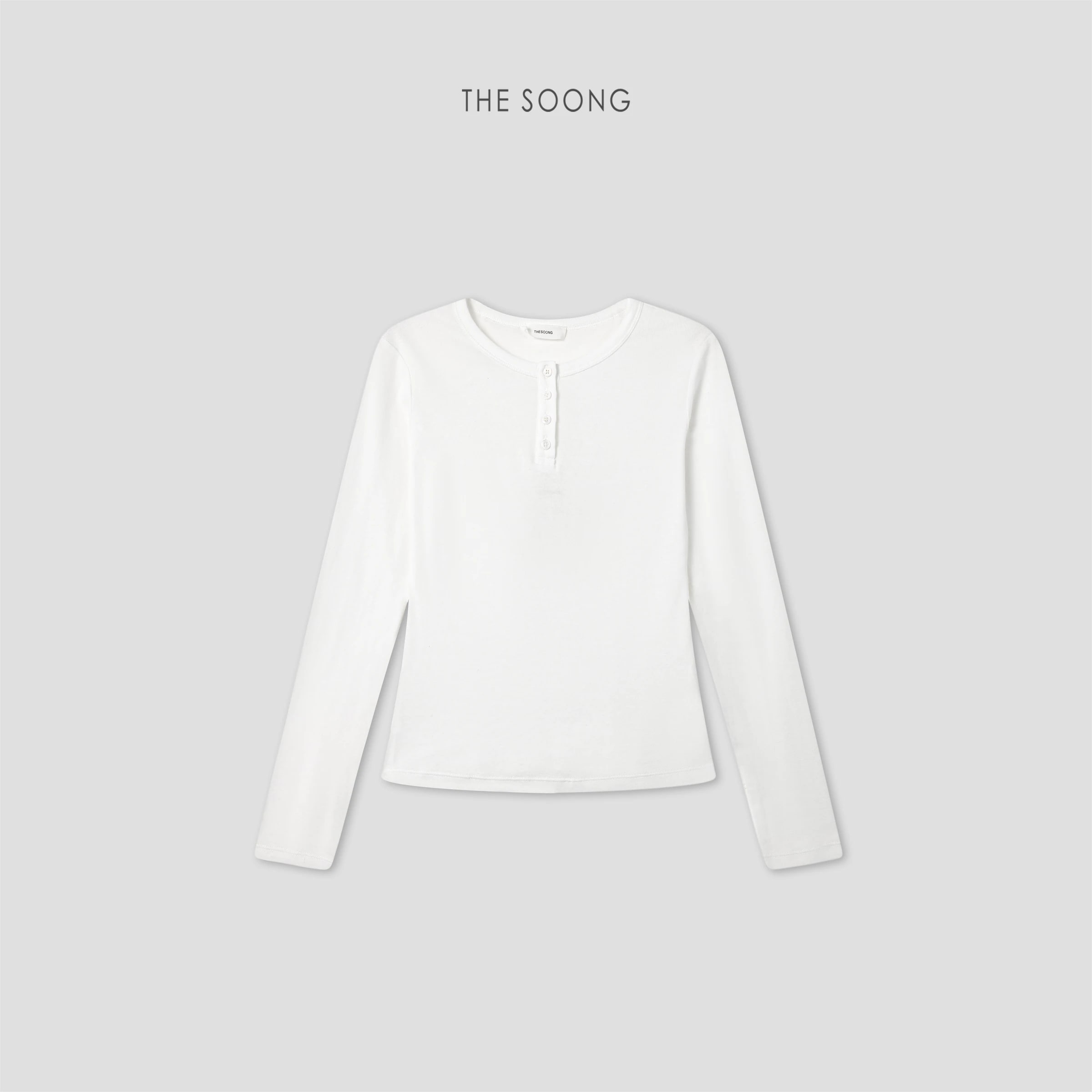 THESOONG Minimal Henley Long-Sleeve Top - 9436 view 13