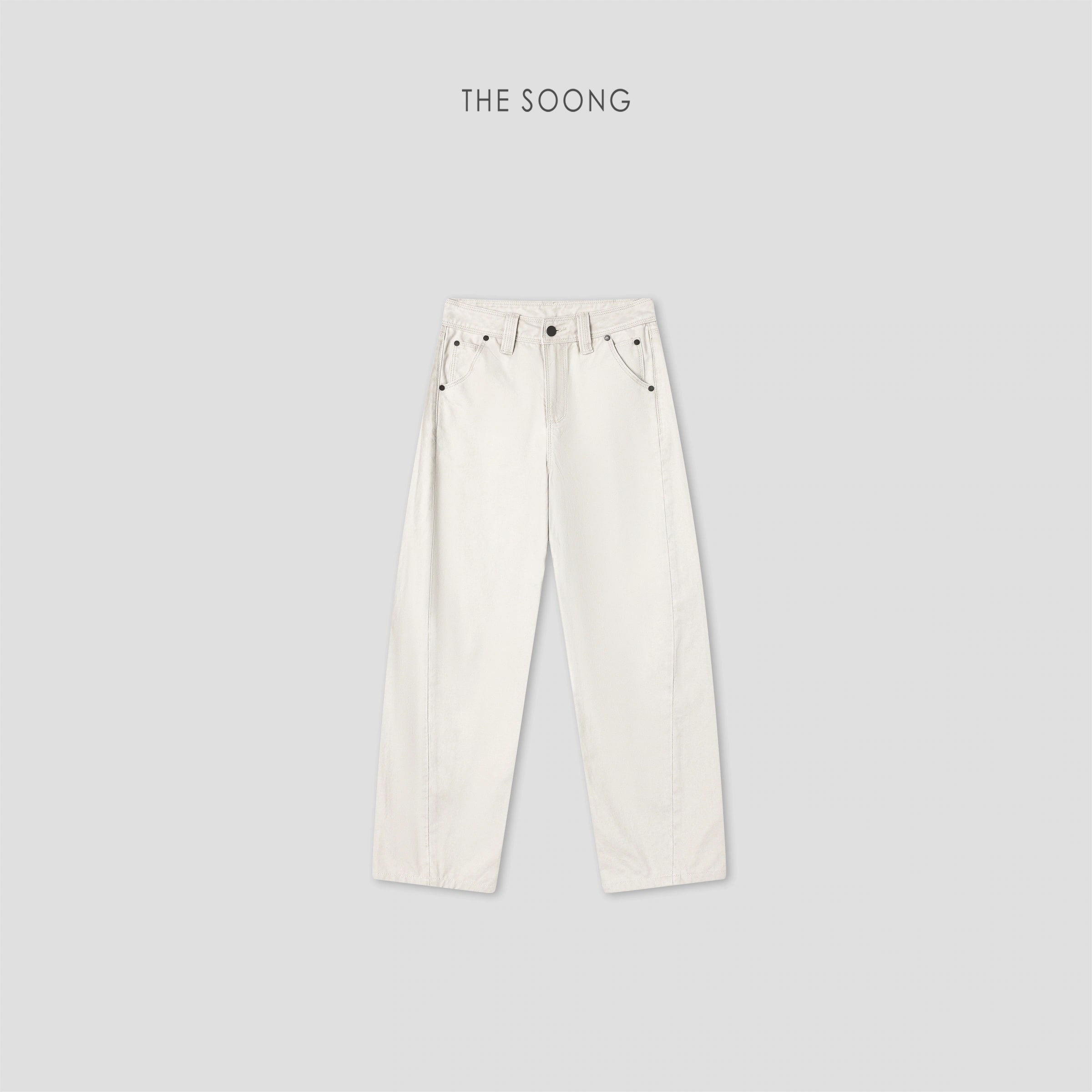THESOONG “Coconut Pants” Clean Fit Washed Vintage Denim Jeans - 8910 view 1