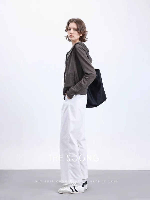 THESOONG “Rational Aesthetic” Jacquard Check Cropped Pants-5153 view 4