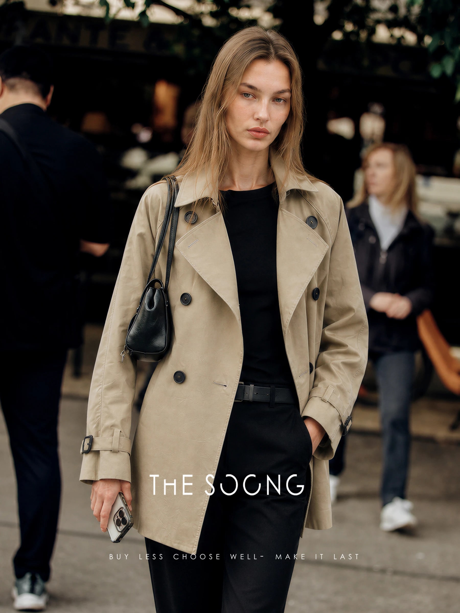THESOONG “Wilderness Journey” 100% Cotton Double-Breasted Trench Coat - 9106 view 5