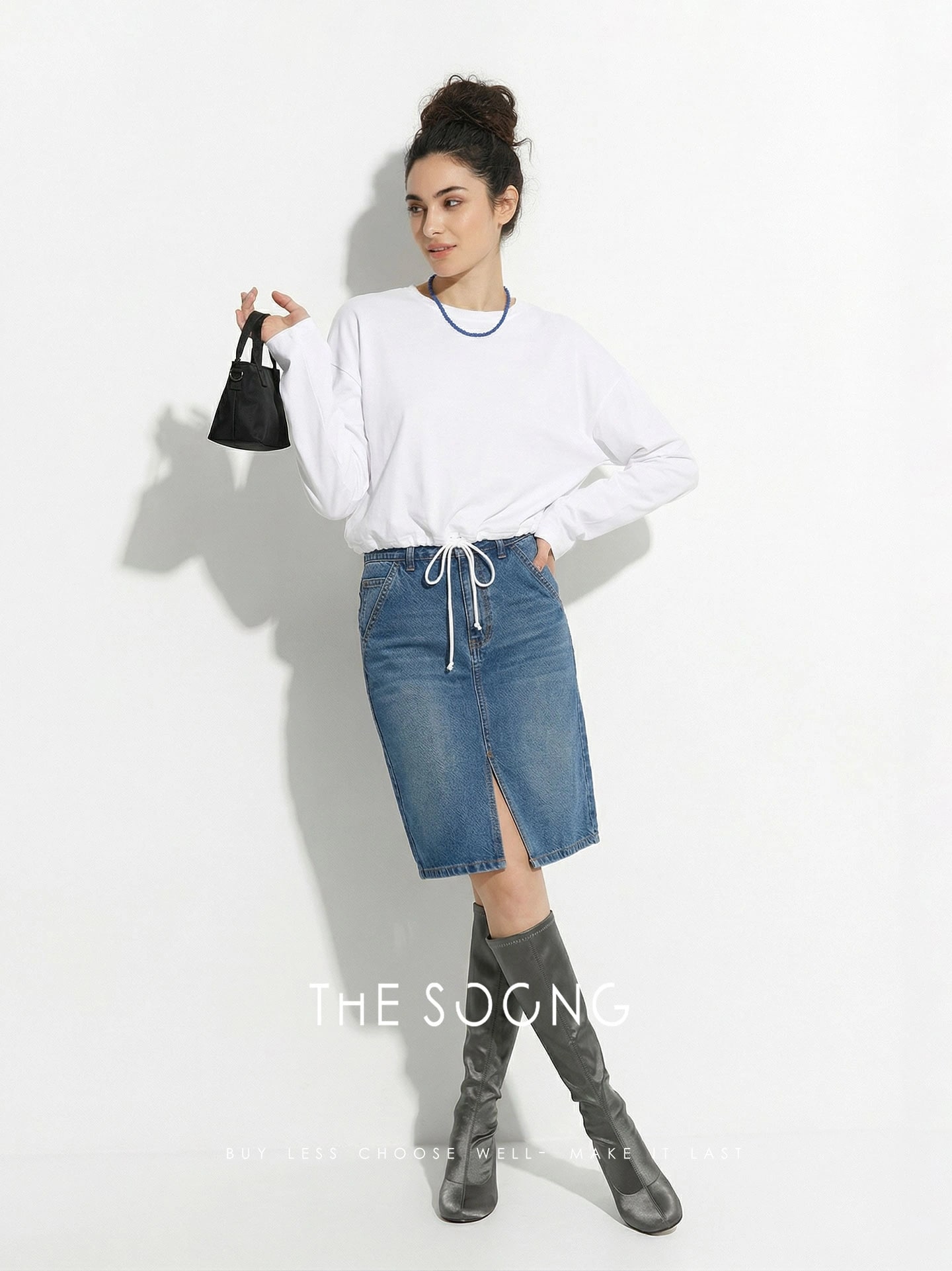 THESOONG / Sculptural Aesthetics Minimalist High-Density Purl Knit view 5