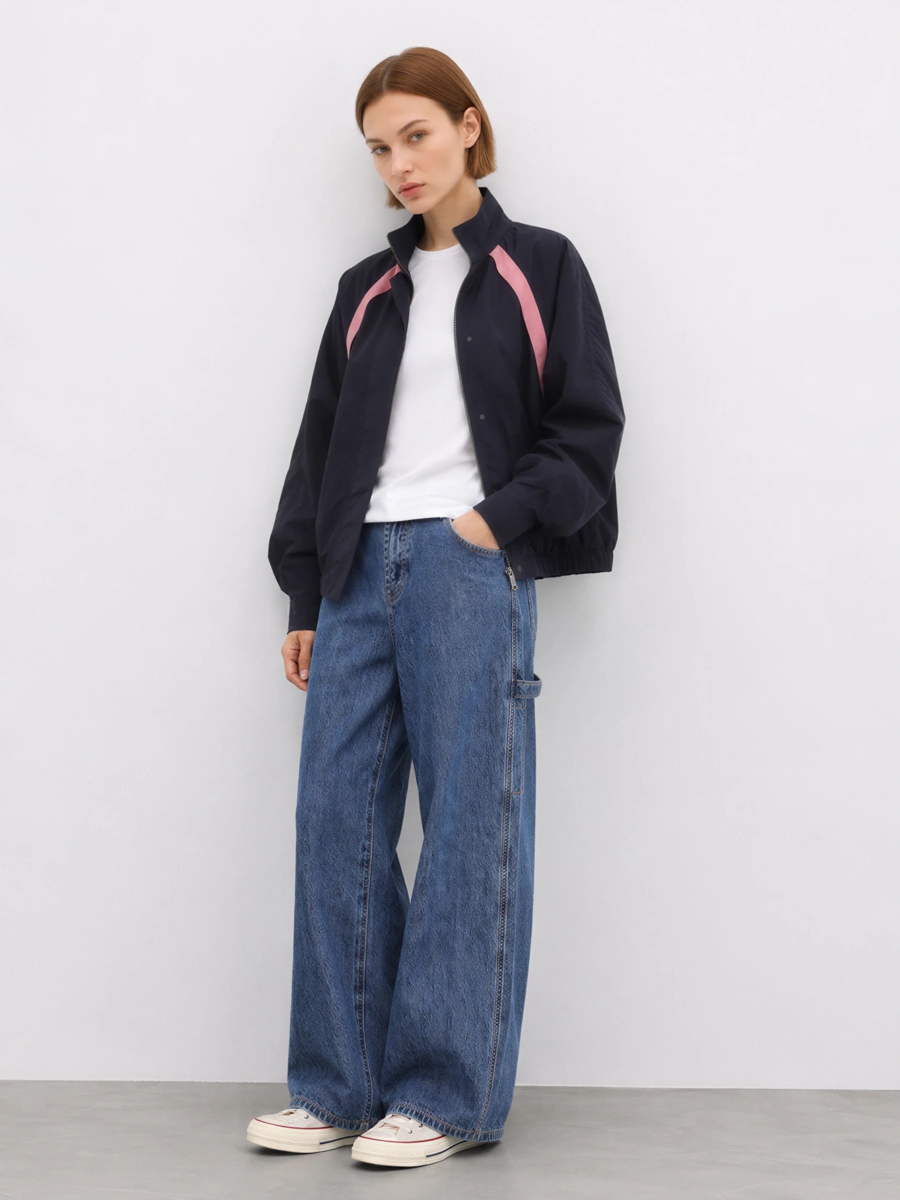 THESOONG “Neon Jacket” 90s Classic Windproof Stand-Collar Cropped Jacket - 8923 view 7